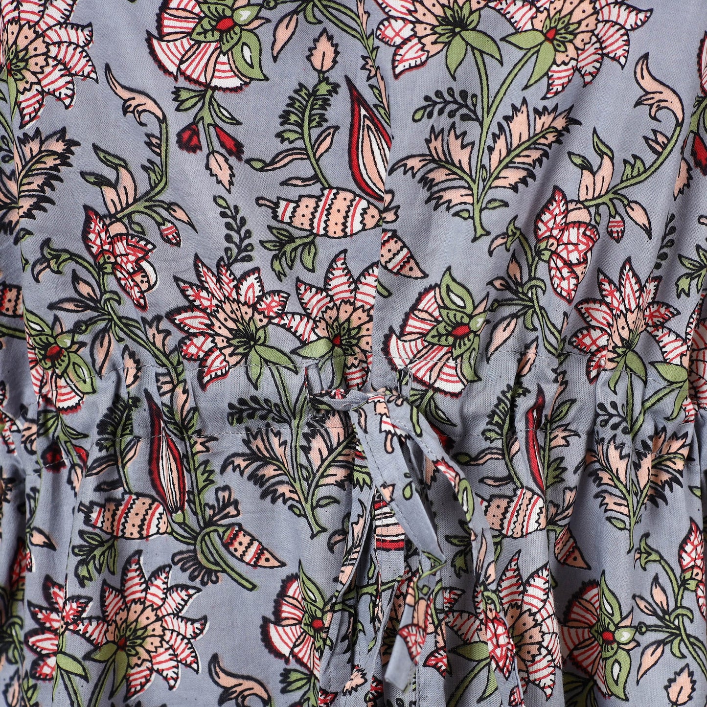 block printed kaftan