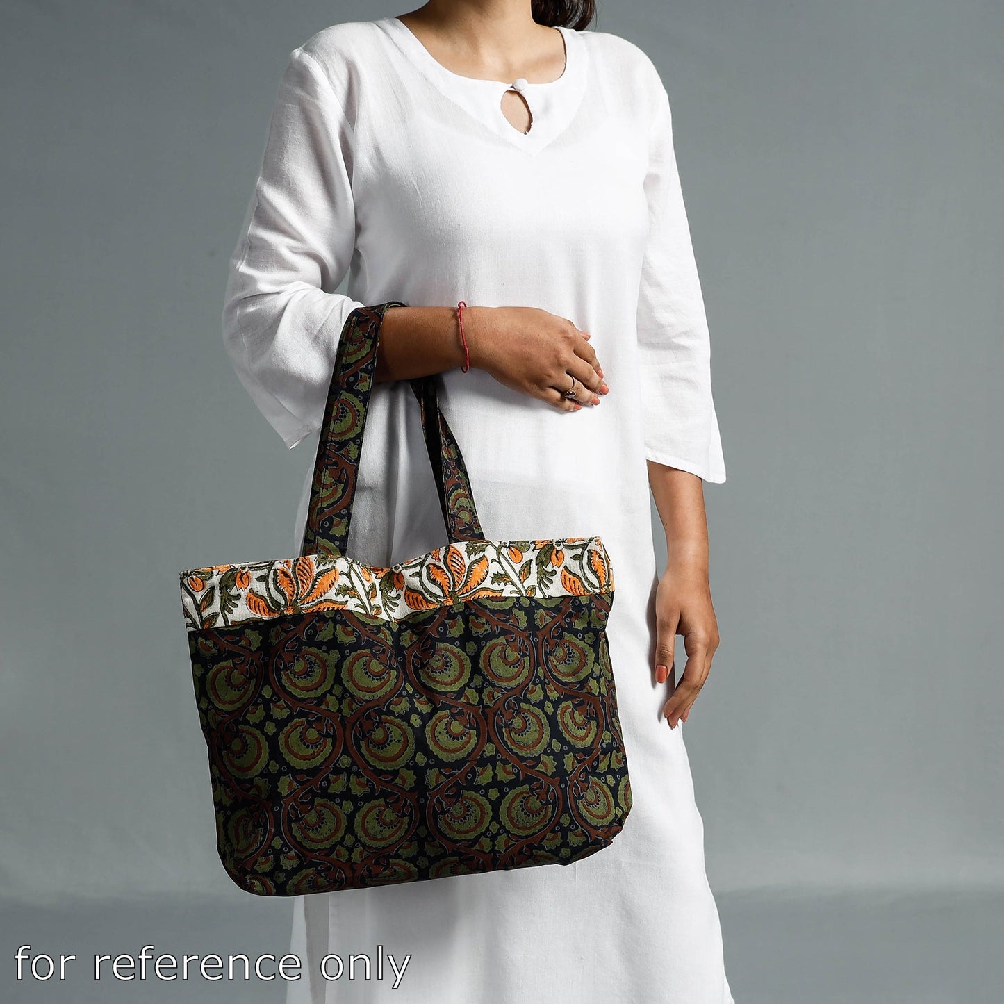 Hand Block Printed Laminated Jute Shoulder Bag