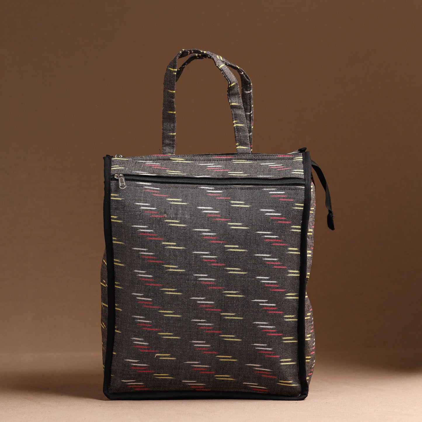 Grey Handcrafted Cotton Shopping Bag 09