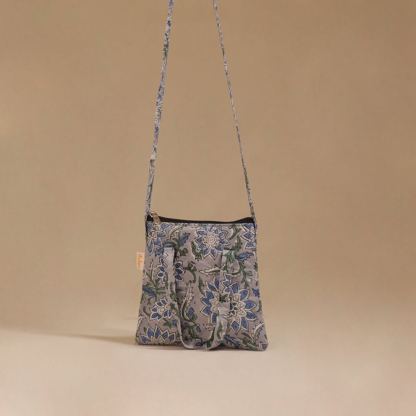 Handcrafted quilted sling bag 17