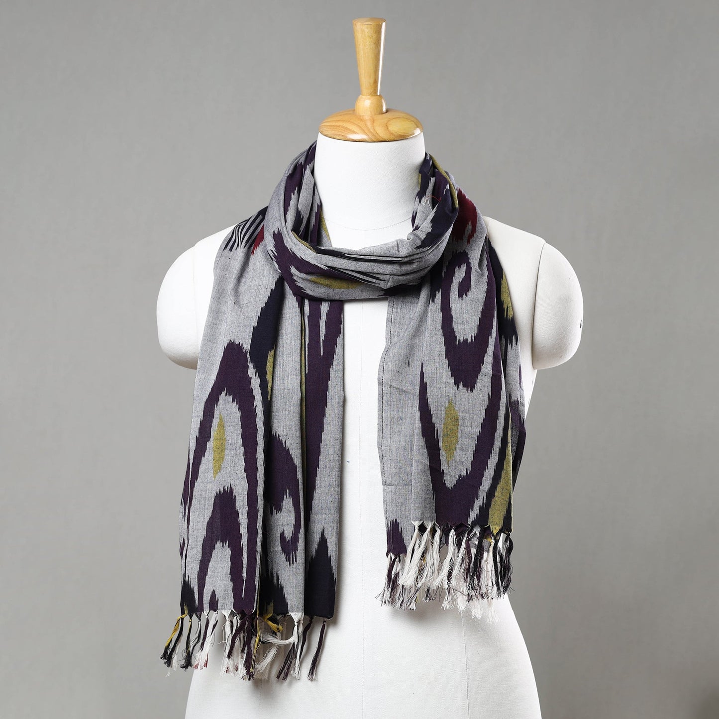 Buy Handloom Cotton Pochampally Central Asian Ikat Stole