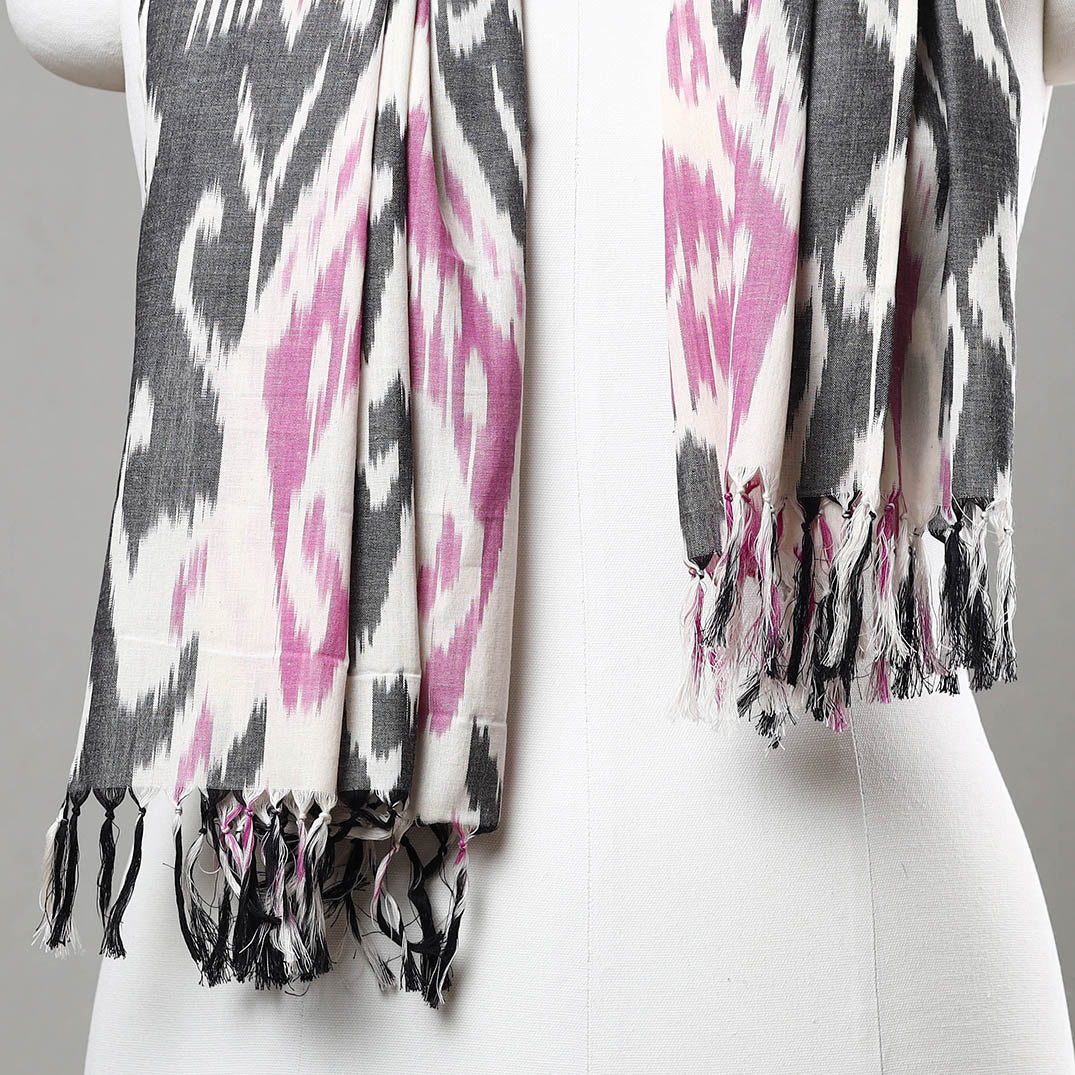 Handloom Cotton Pochampally Central Asian Ikat Stole