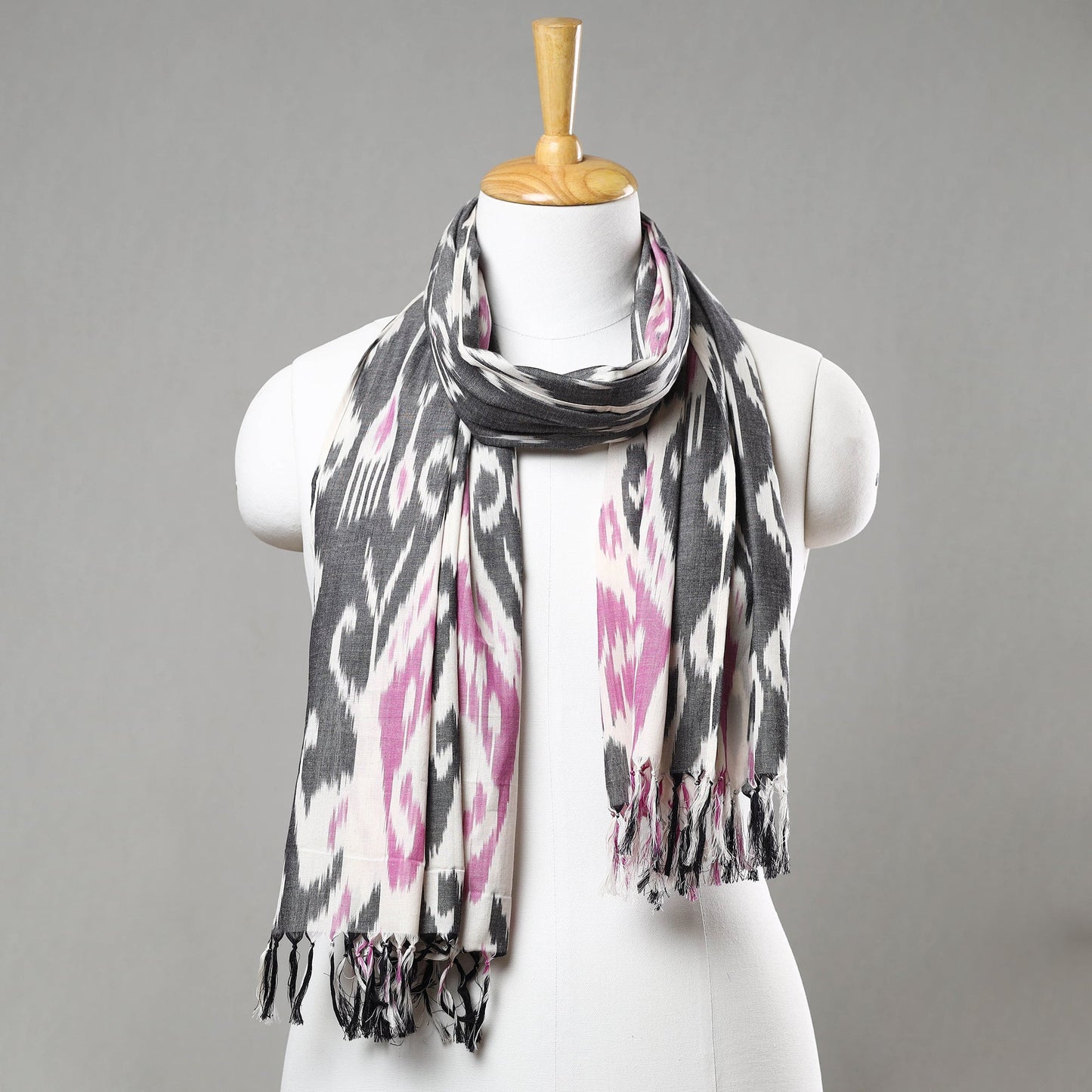 Handloom Cotton Pochampally Central Asian Ikat Stole