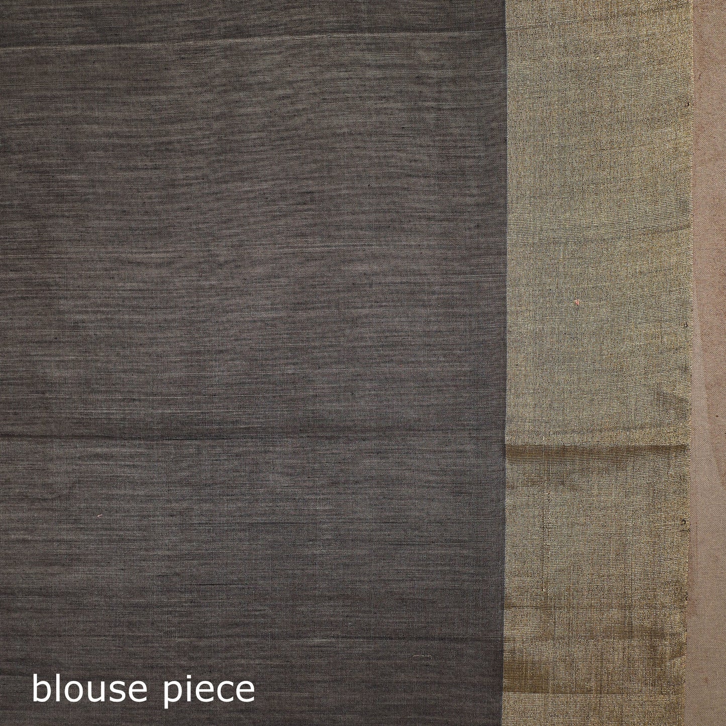 Grey - handloom zari work chanderi silk saree 16