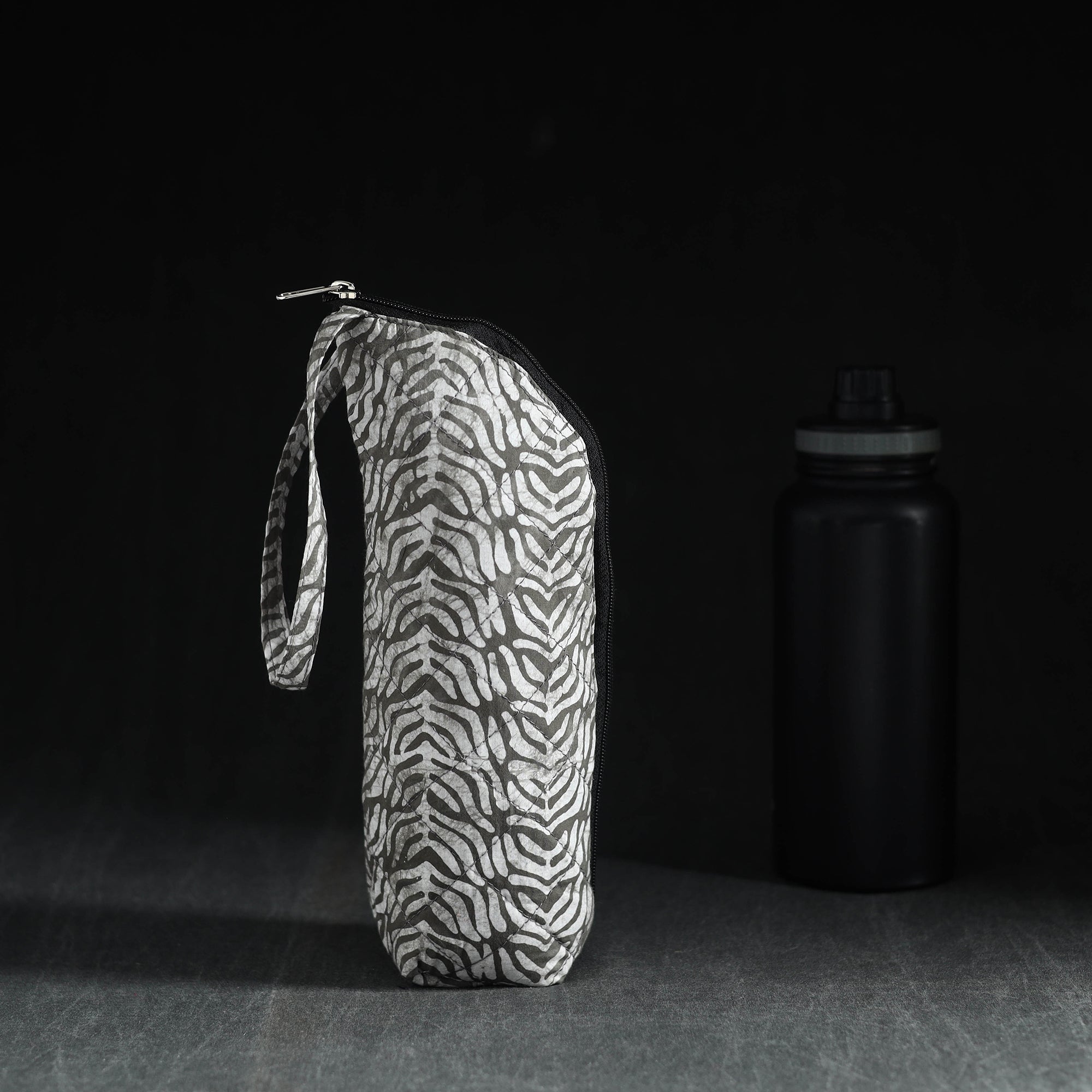 Green - Handmade Cotton 1L Water Bottle Cover 10
