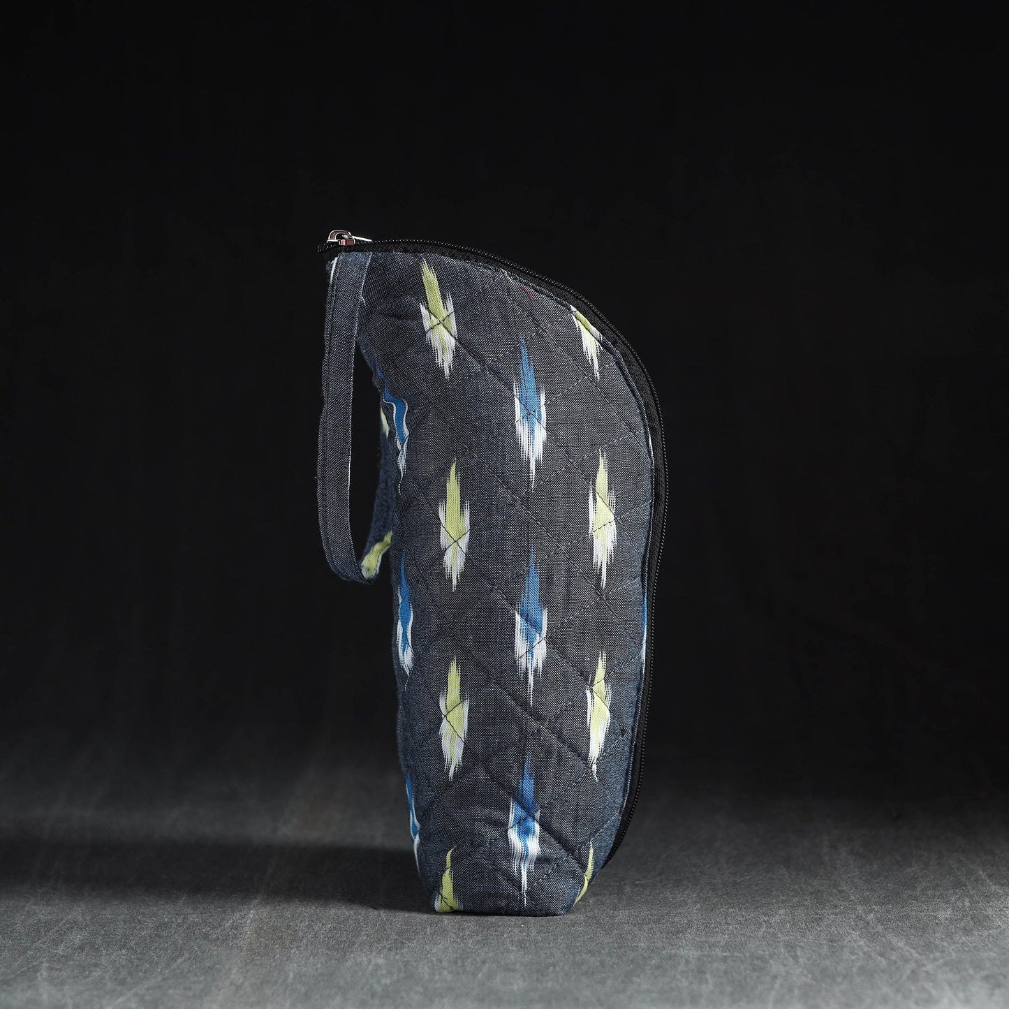 Grey Handmade Cotton 1L Water Bottle Cover