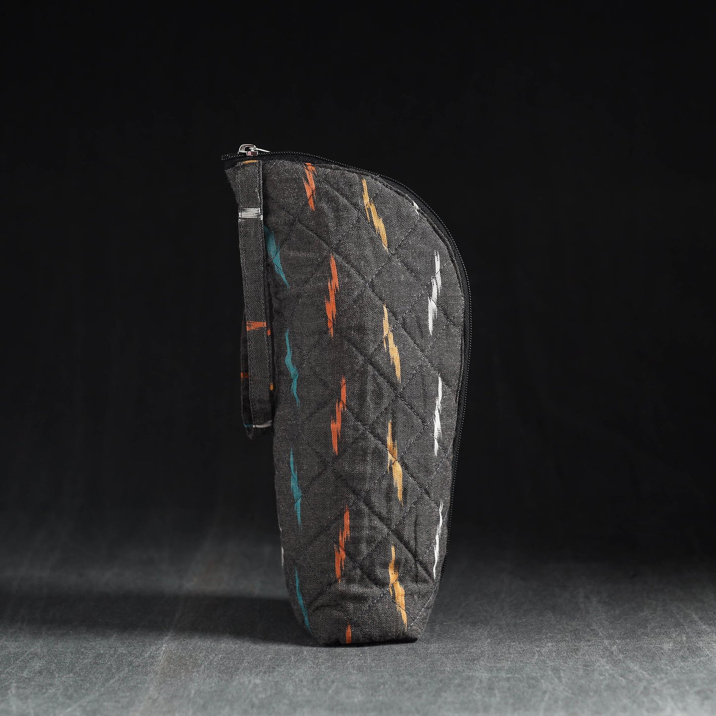 Grey Handmade Cotton 1L Water Bottle Cover