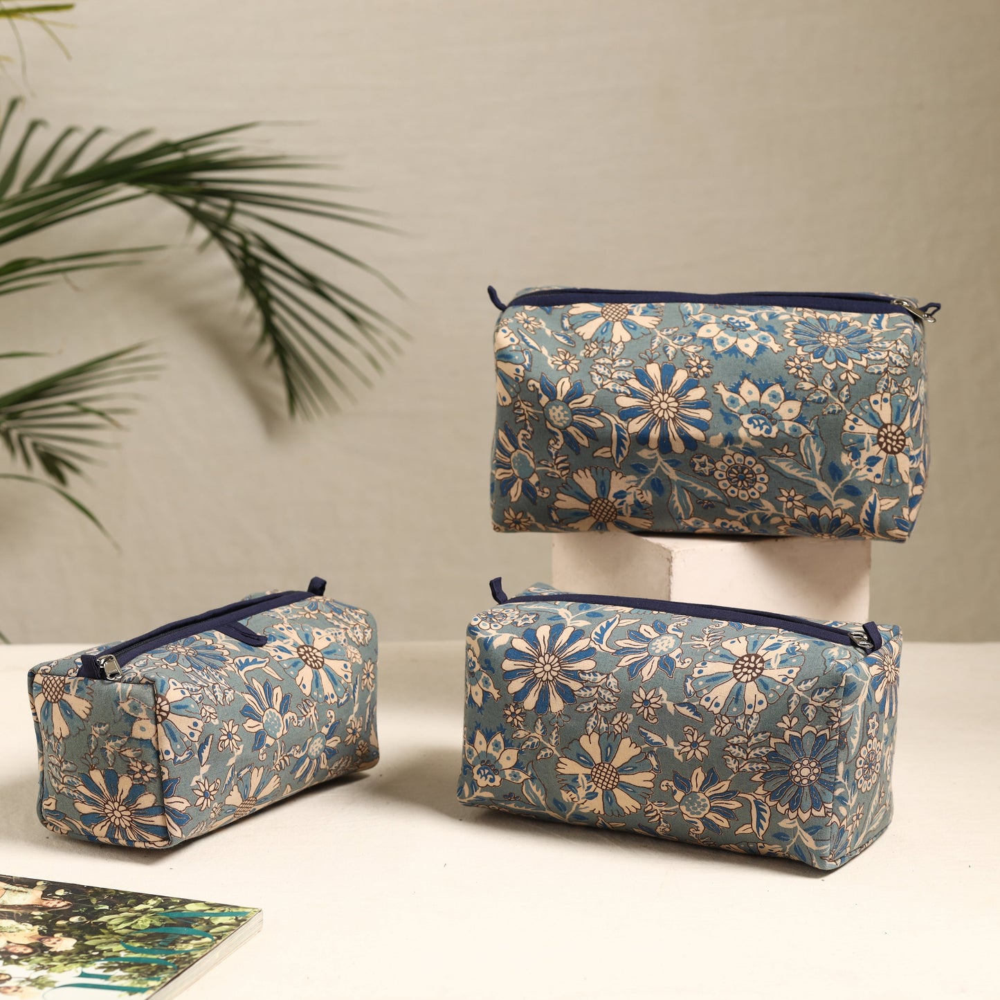 Handmade Cotton Toiletry Bags (Set of 3) 91