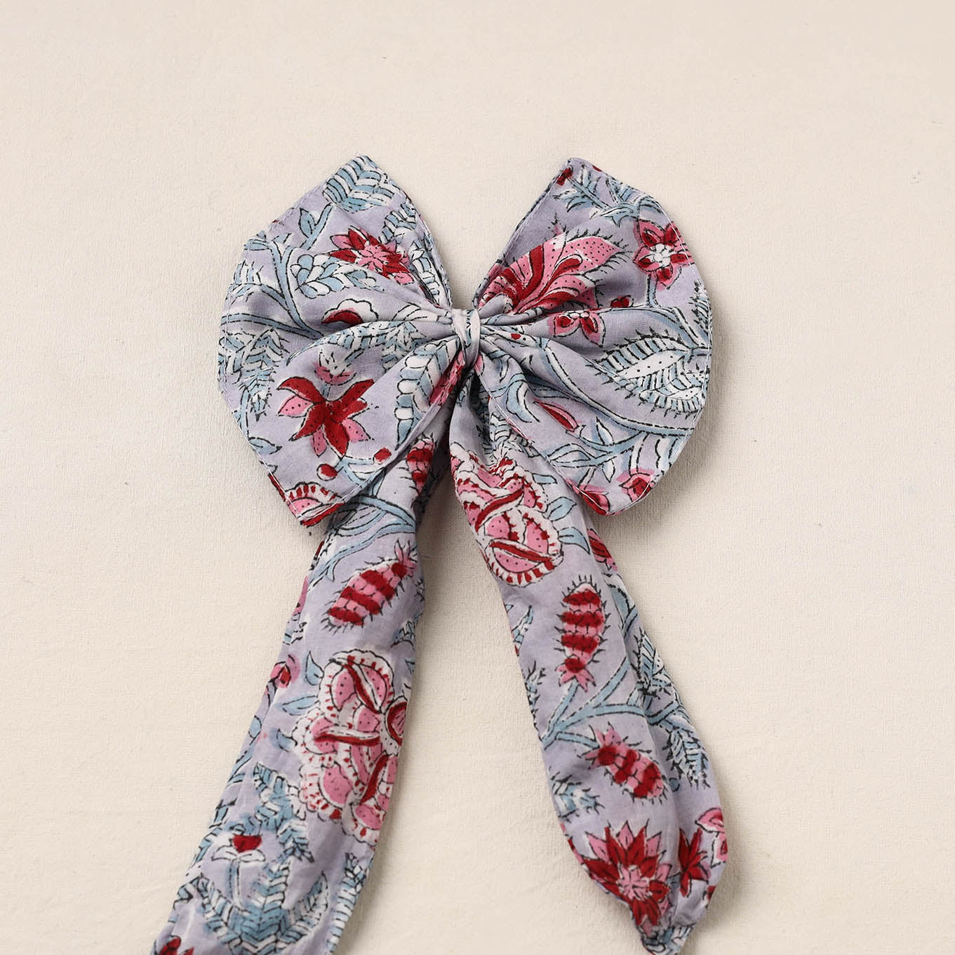 Handmade Fabric Bow Hair Clip