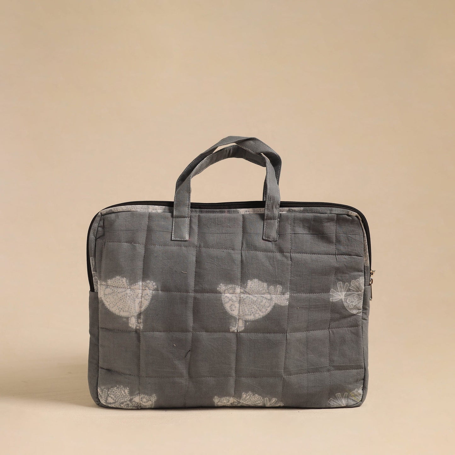 Handmade Quilted Cotton Laptop Bag