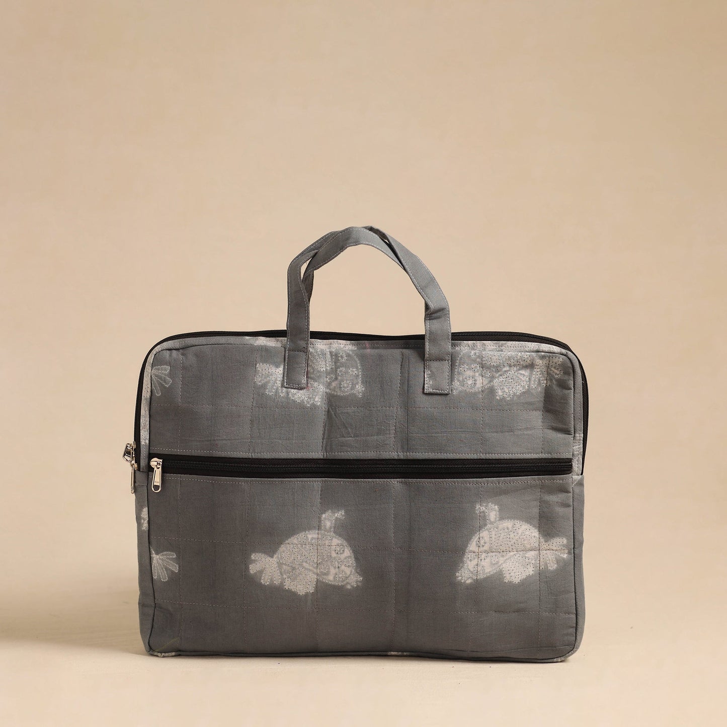 Handmade Quilted Cotton Laptop Bag