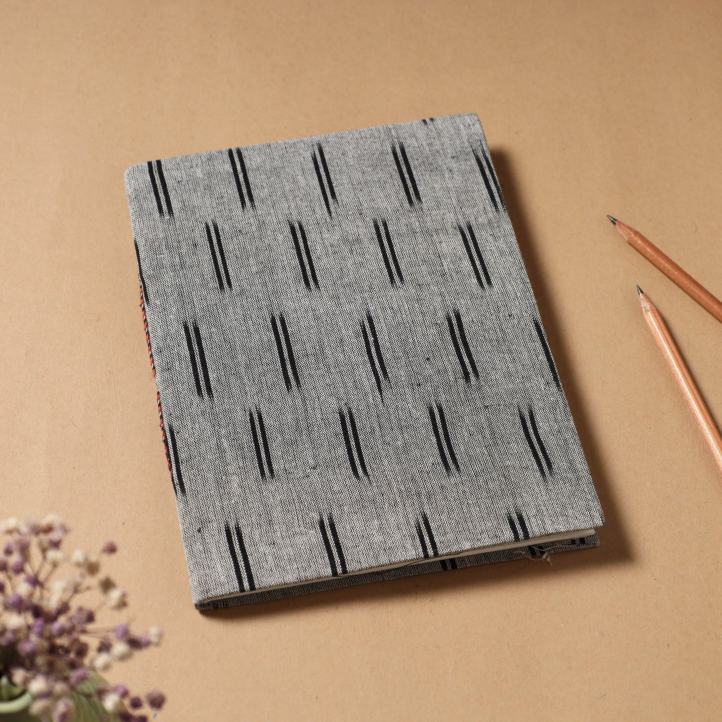 Ikat Fabric Cover Handmade Paper Notebook