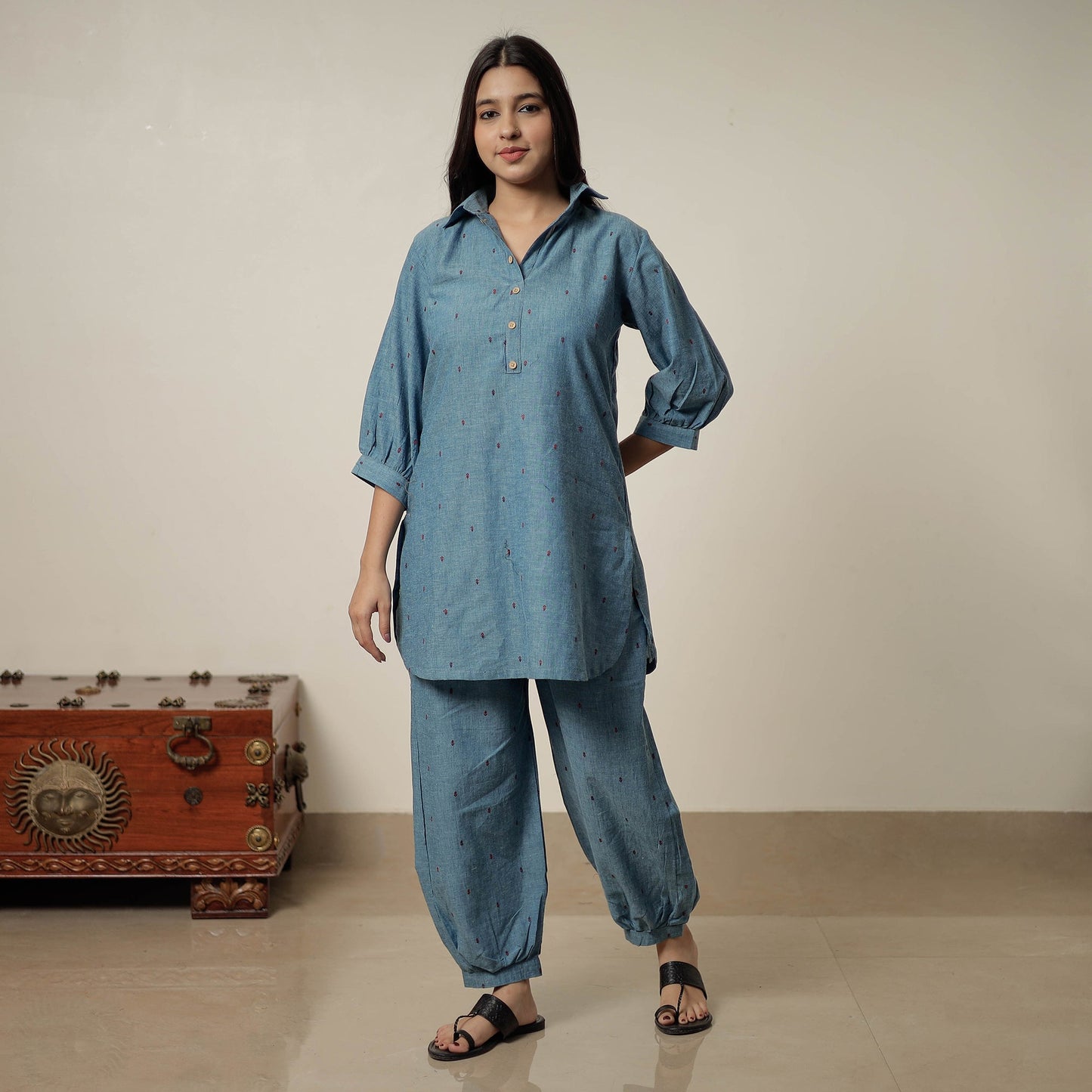 Buy Jacquard Cotton Co-Ord Set 01 Online at iTokri.com