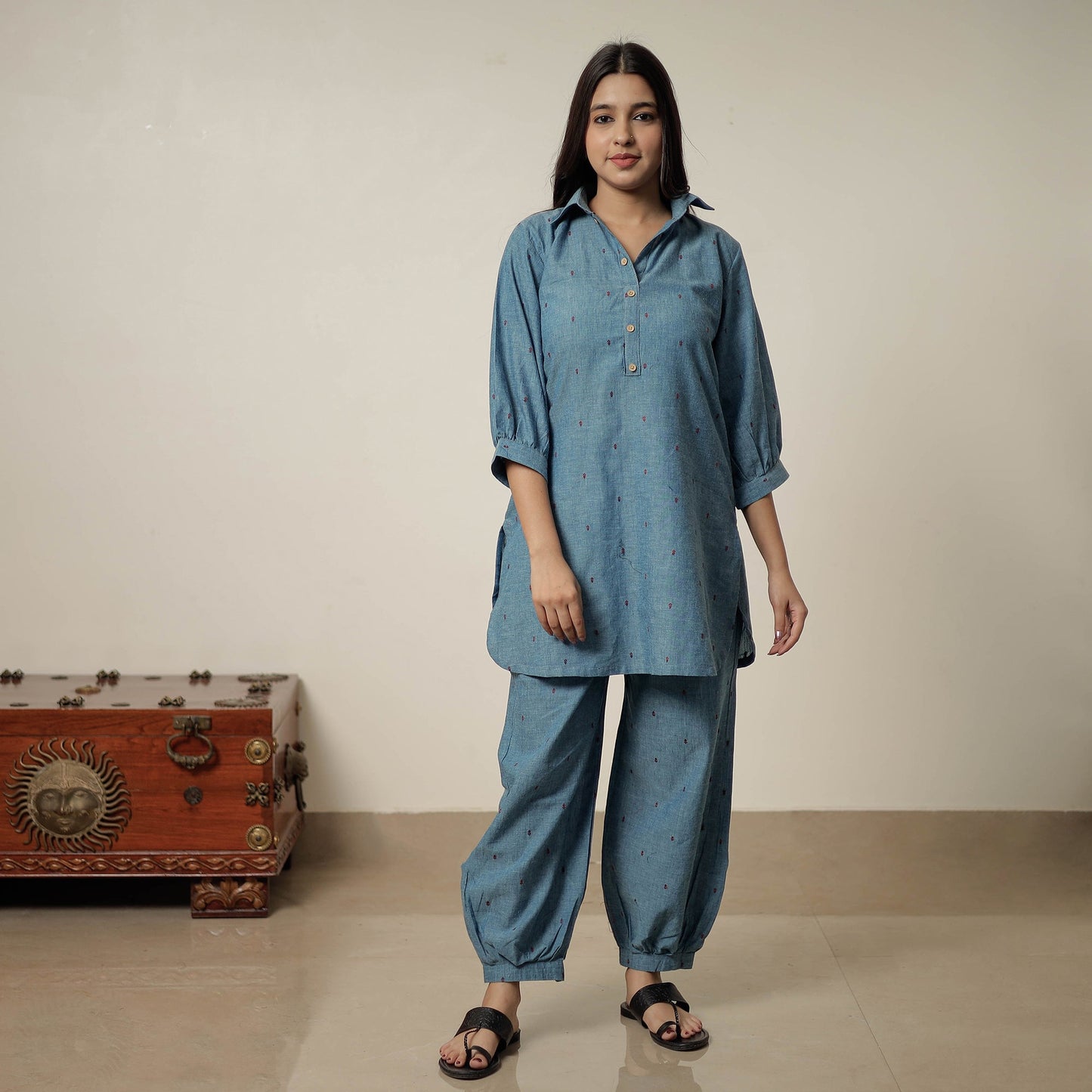 Buy Jacquard Cotton Co-Ord Set 01 Online at iTokri.com