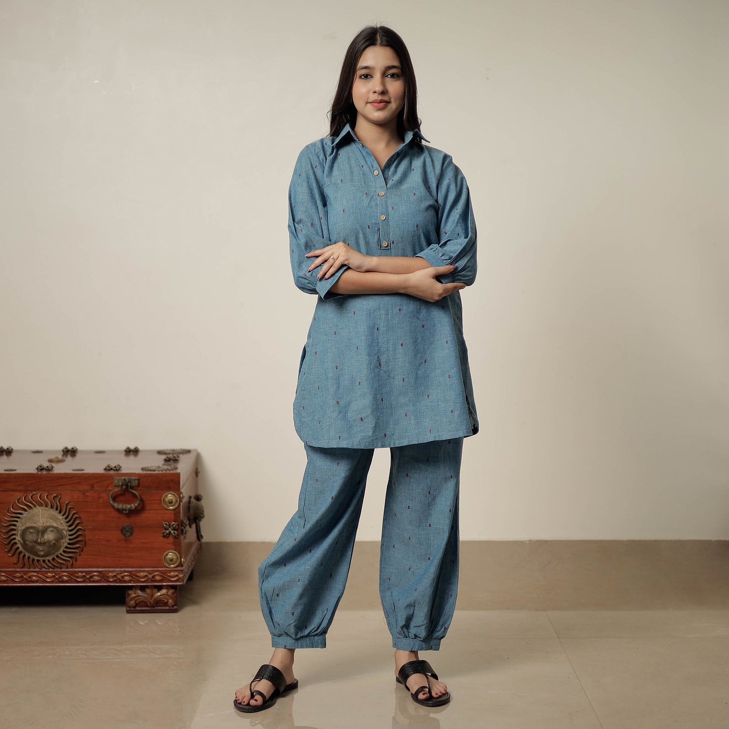 Buy Jacquard Cotton Co-Ord Set 01 Online at iTokri.com