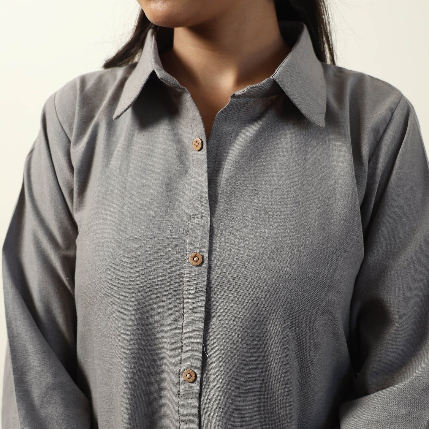 Jhiri Handloom Cotton A-Line Long Kurta