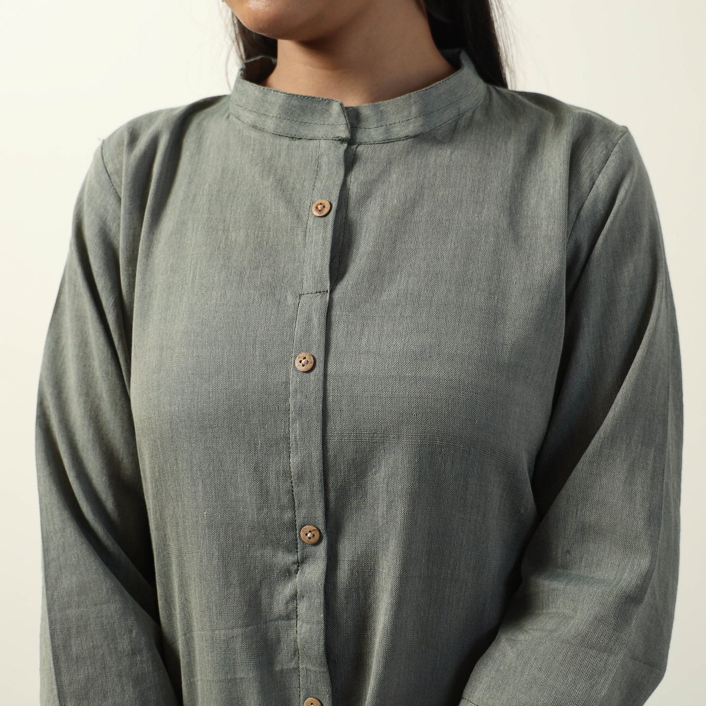 Jhiri Handloom Cotton Straight Long Kurta