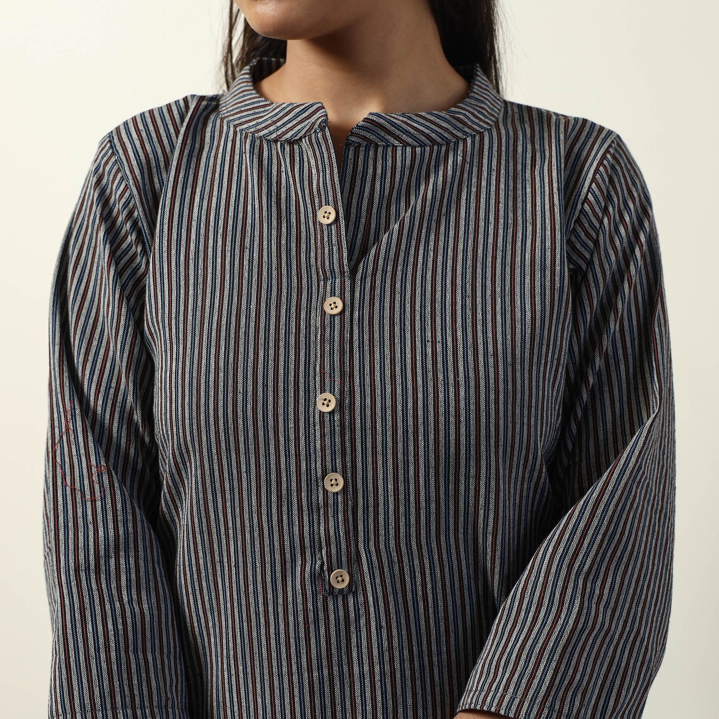 Buy Jhiri Handloom Cotton Straight Long Kurta Online l iTokri.com