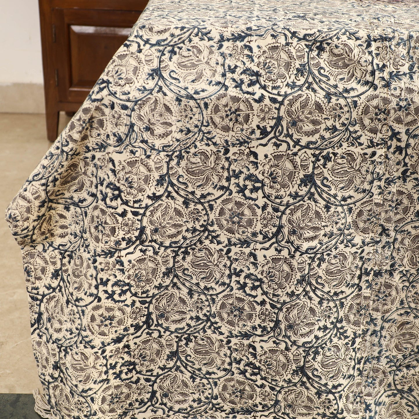 kalamkari double bed cover set