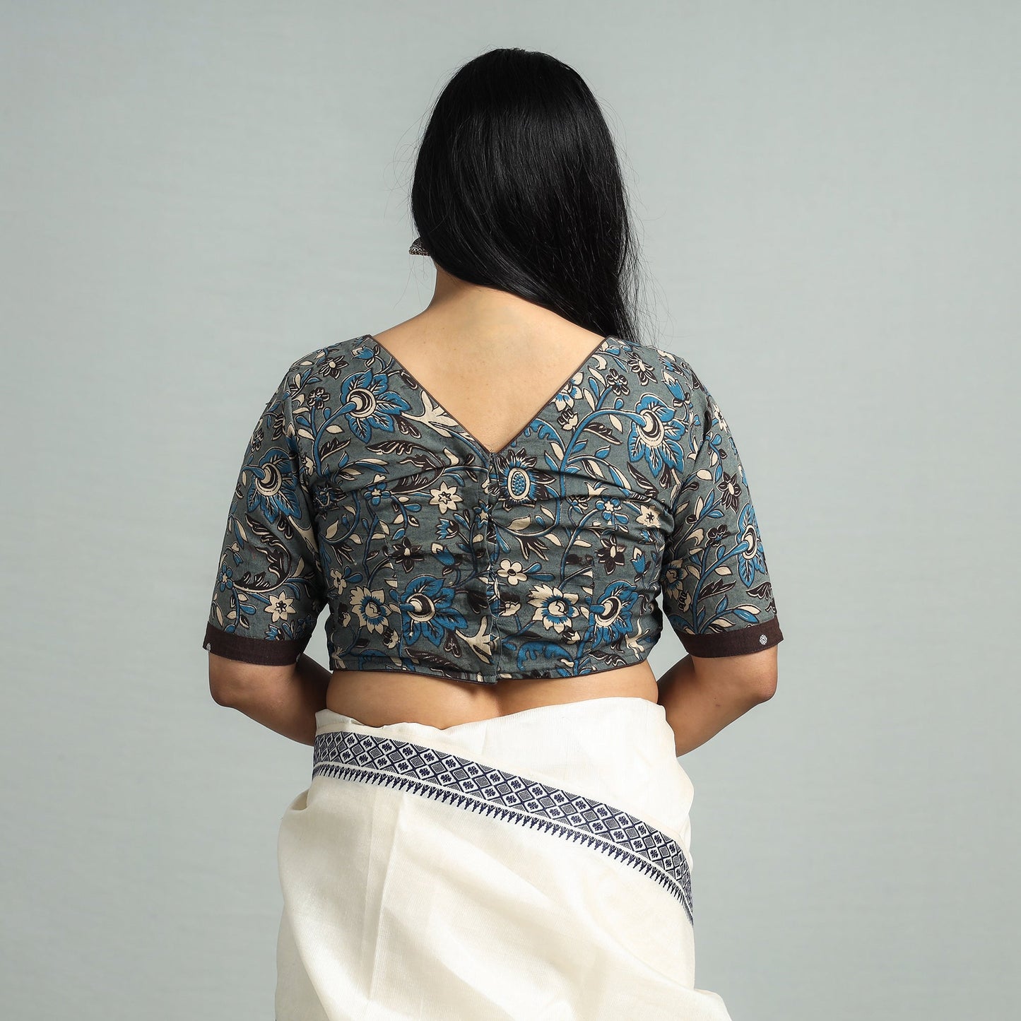 Buy Kalamkari Printed Cotton Stitched Blouse