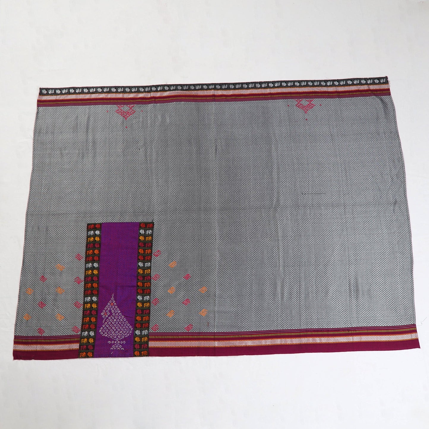 Buy Kasuti Embroidery Unstitched Khun Silk Cotton Blouse Piece