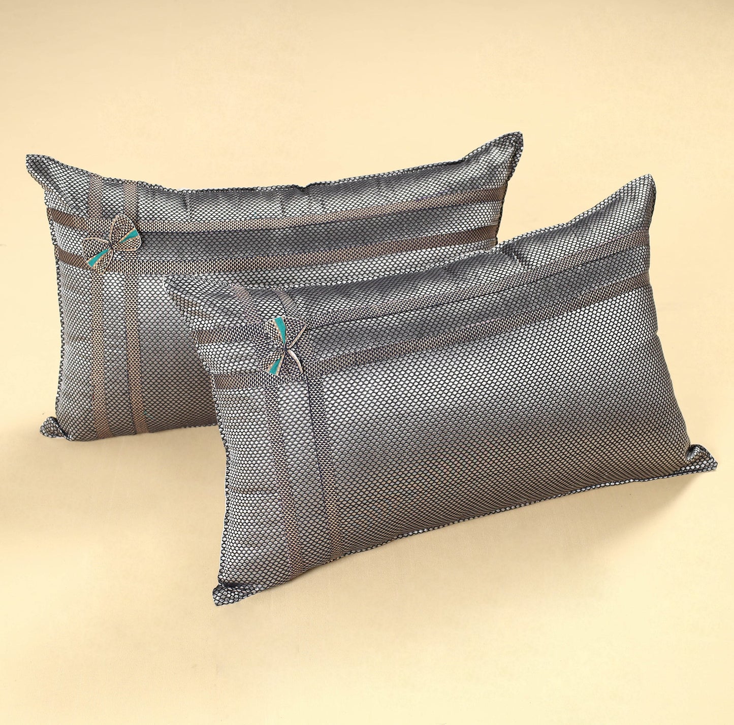 Khun Weave Cotton Pillow Covers (Set of 2)
