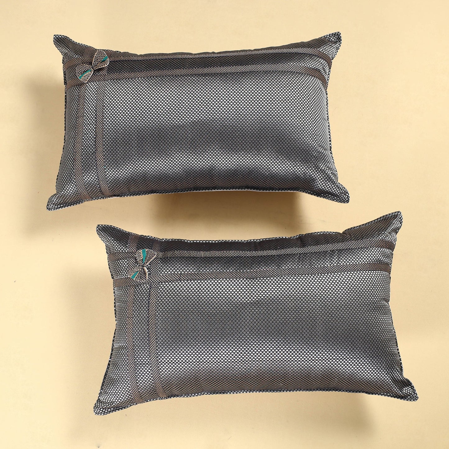 Khun Weave Cotton Pillow Covers (Set of 2)