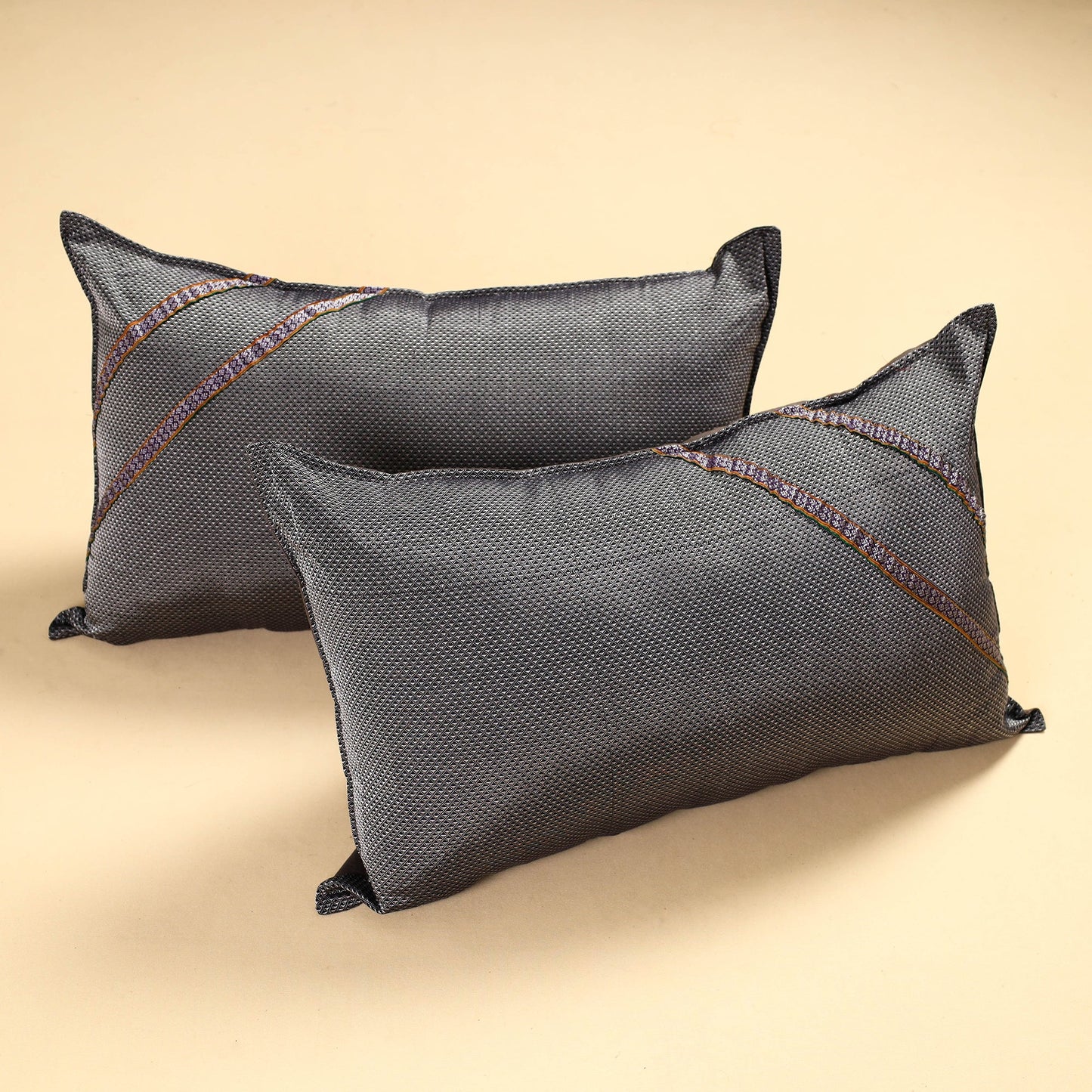 Khun Weave Cotton Pillow Covers (Set of 2)
