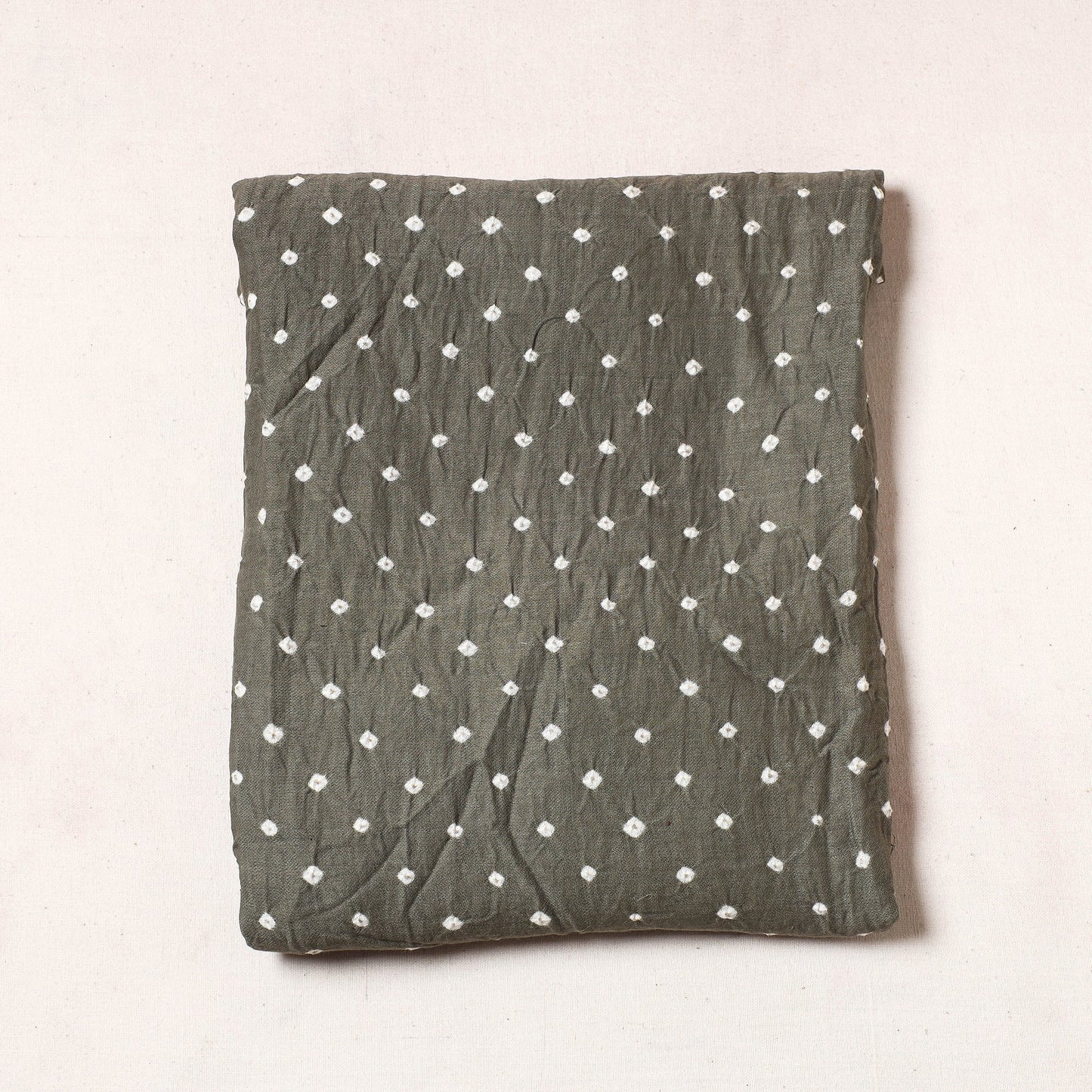 Kutch Bandhani Tie-Dye Satin Cotton Precut Fabric