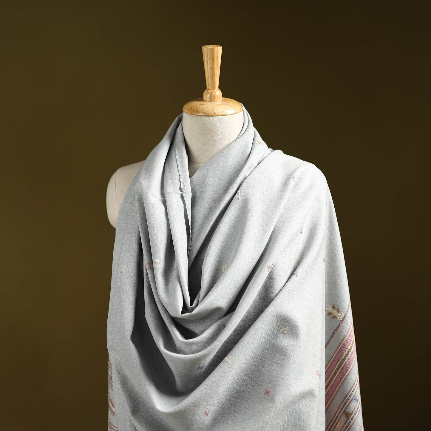 Kutch handwoven merino wool shawl 64 - handcrafted
