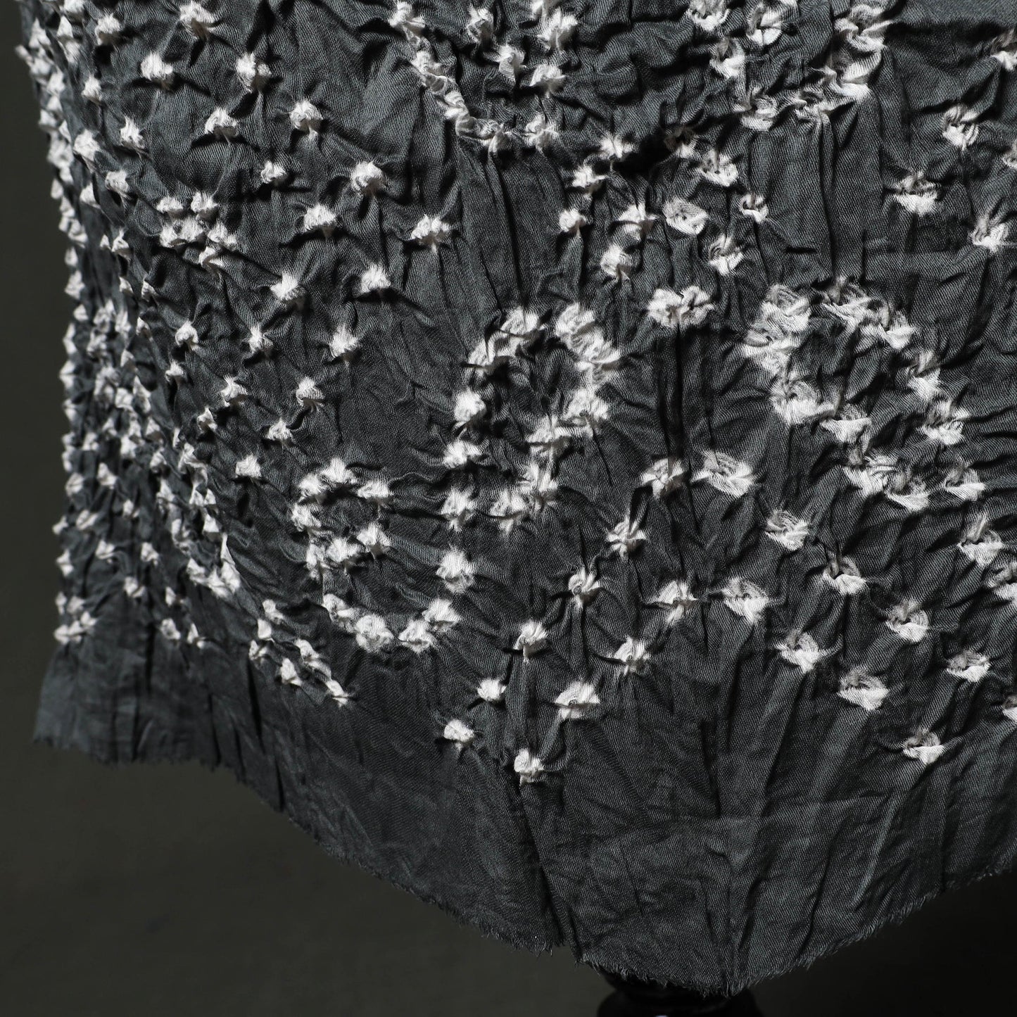 Kutch tie-dye satin cotton bandhani 3pc unstitched dress