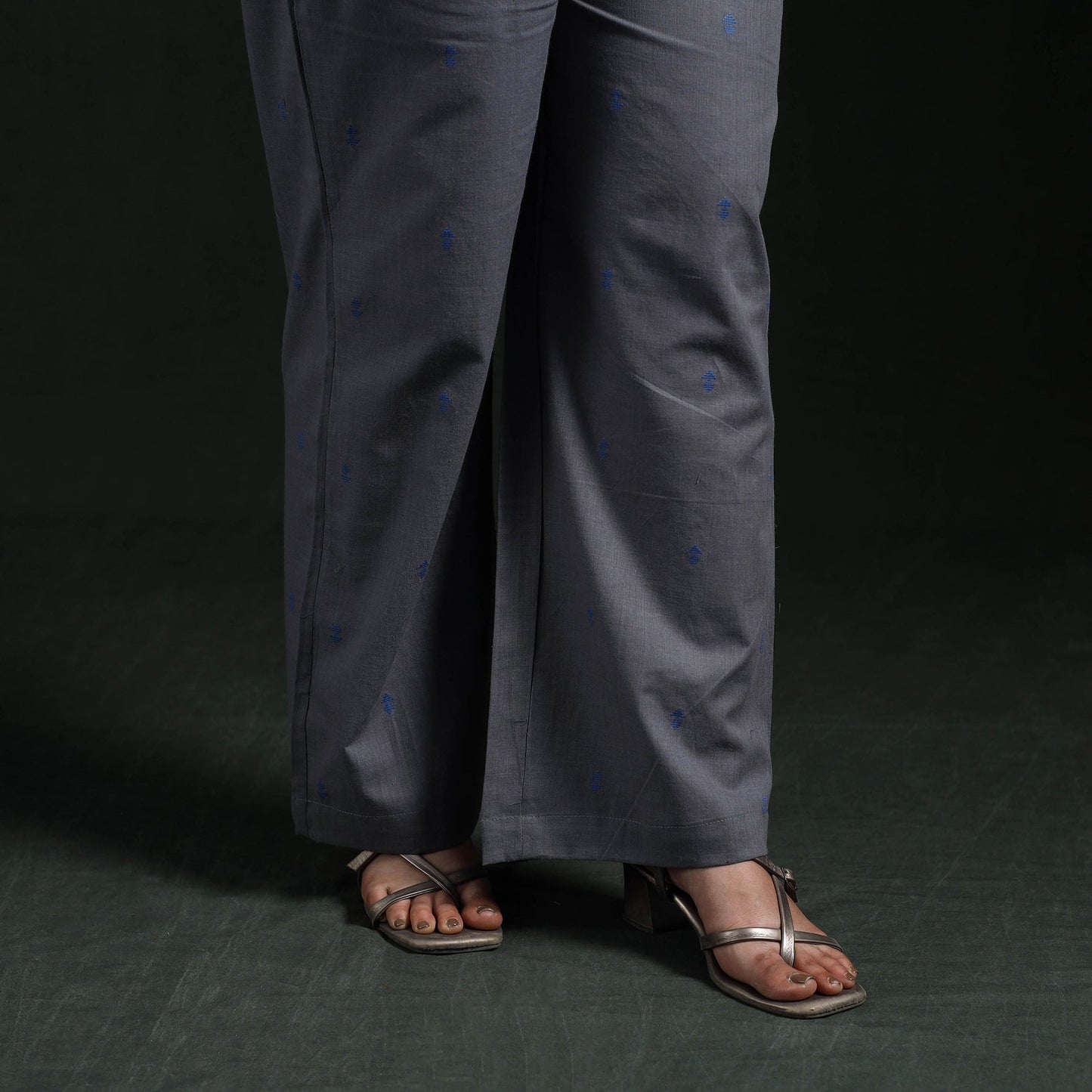 Lace work jacquard cotton co-ord set for women 02