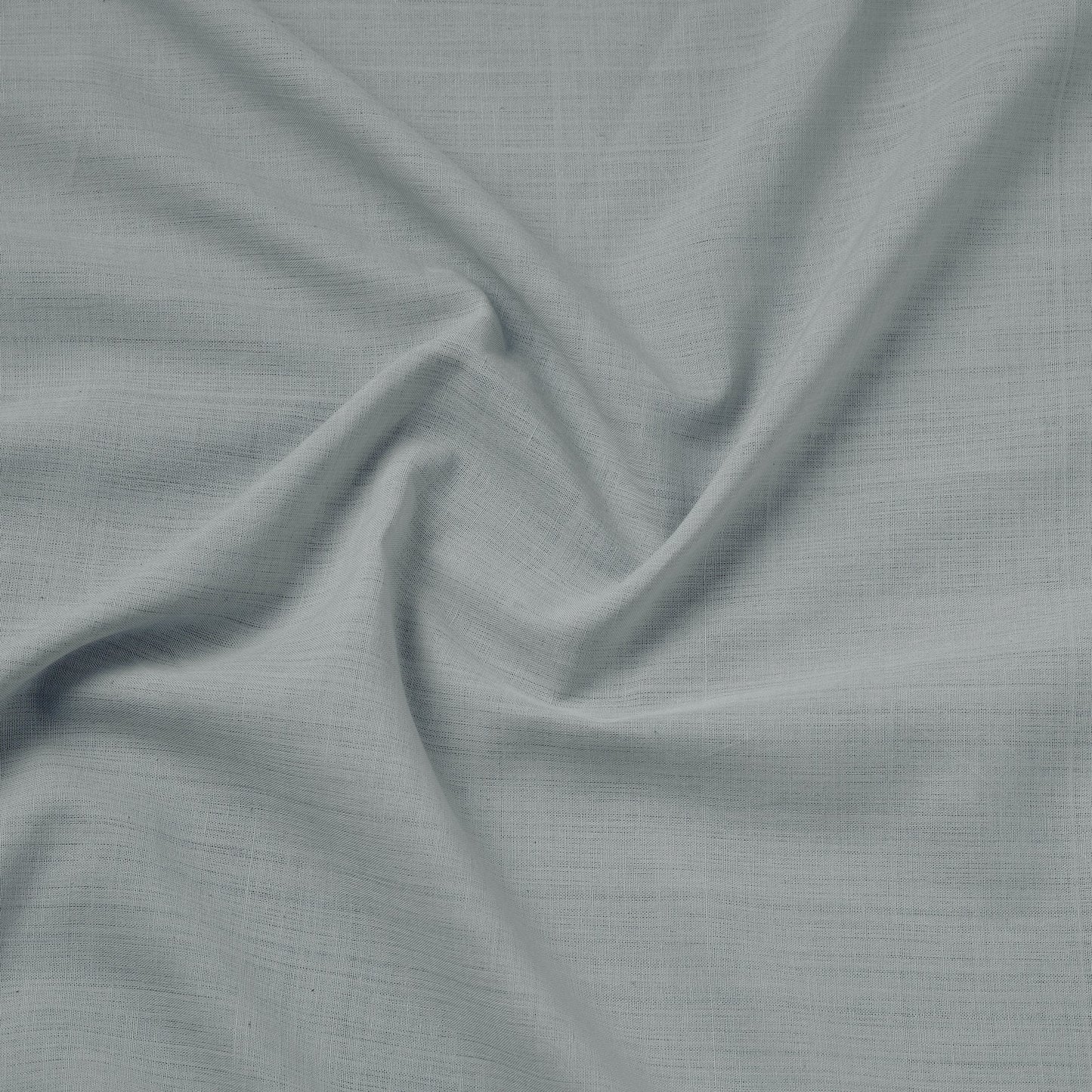 Grey Mangalagiri Plain Handloom Cotton Fabric
