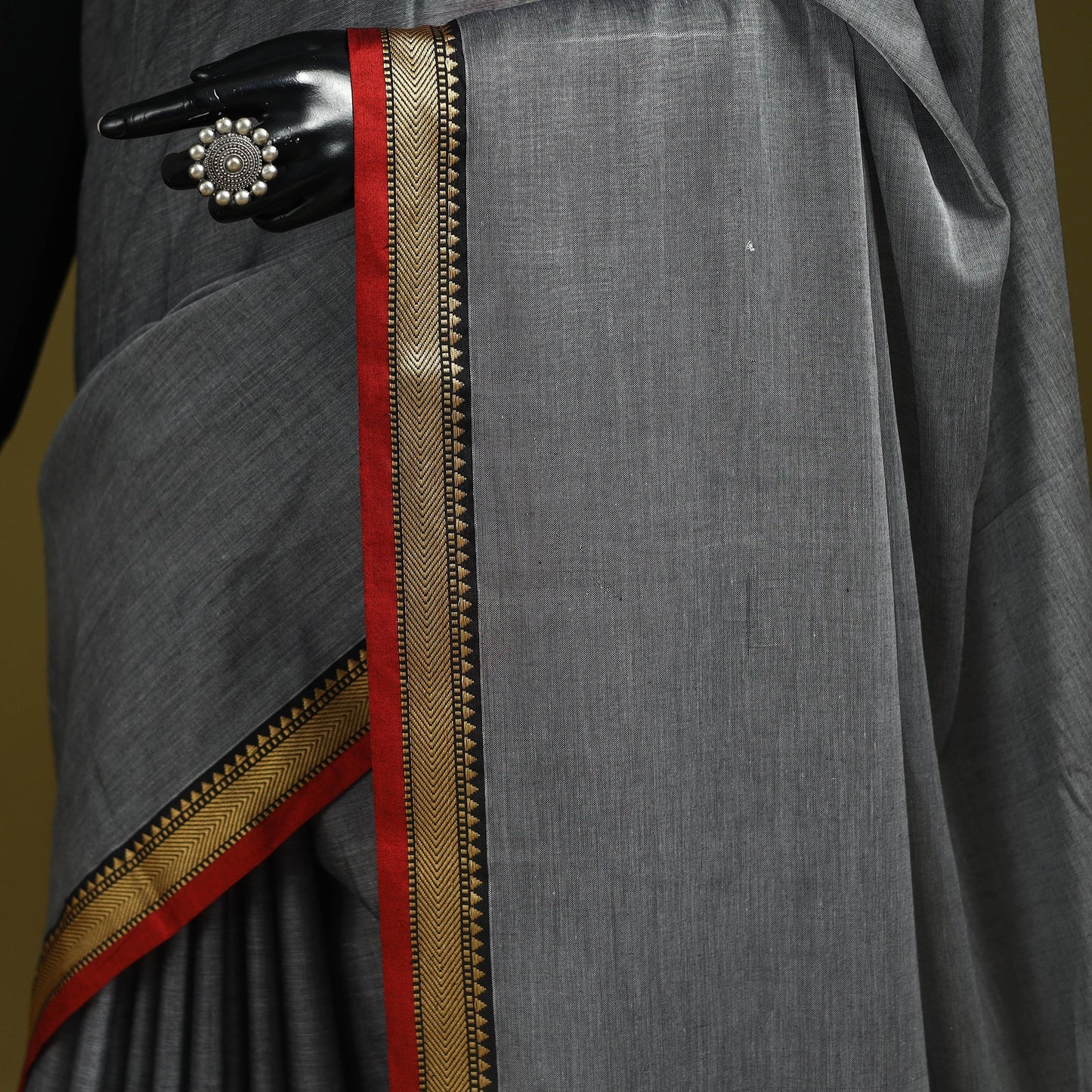 Mercerised cotton dharwad saree with thread border 20