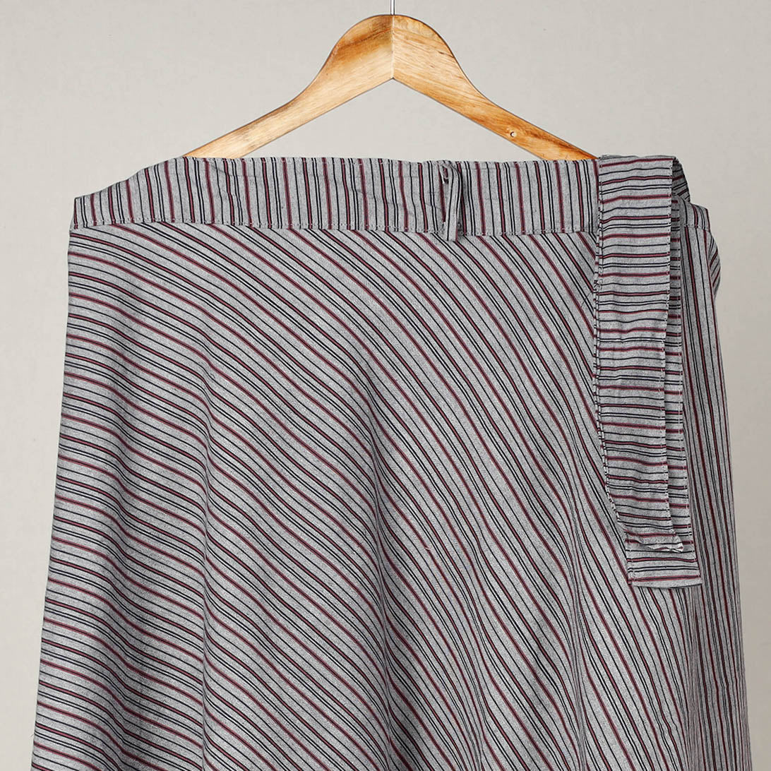 Plain Handloom Jhiri Cotton Wrap Around Skirt
