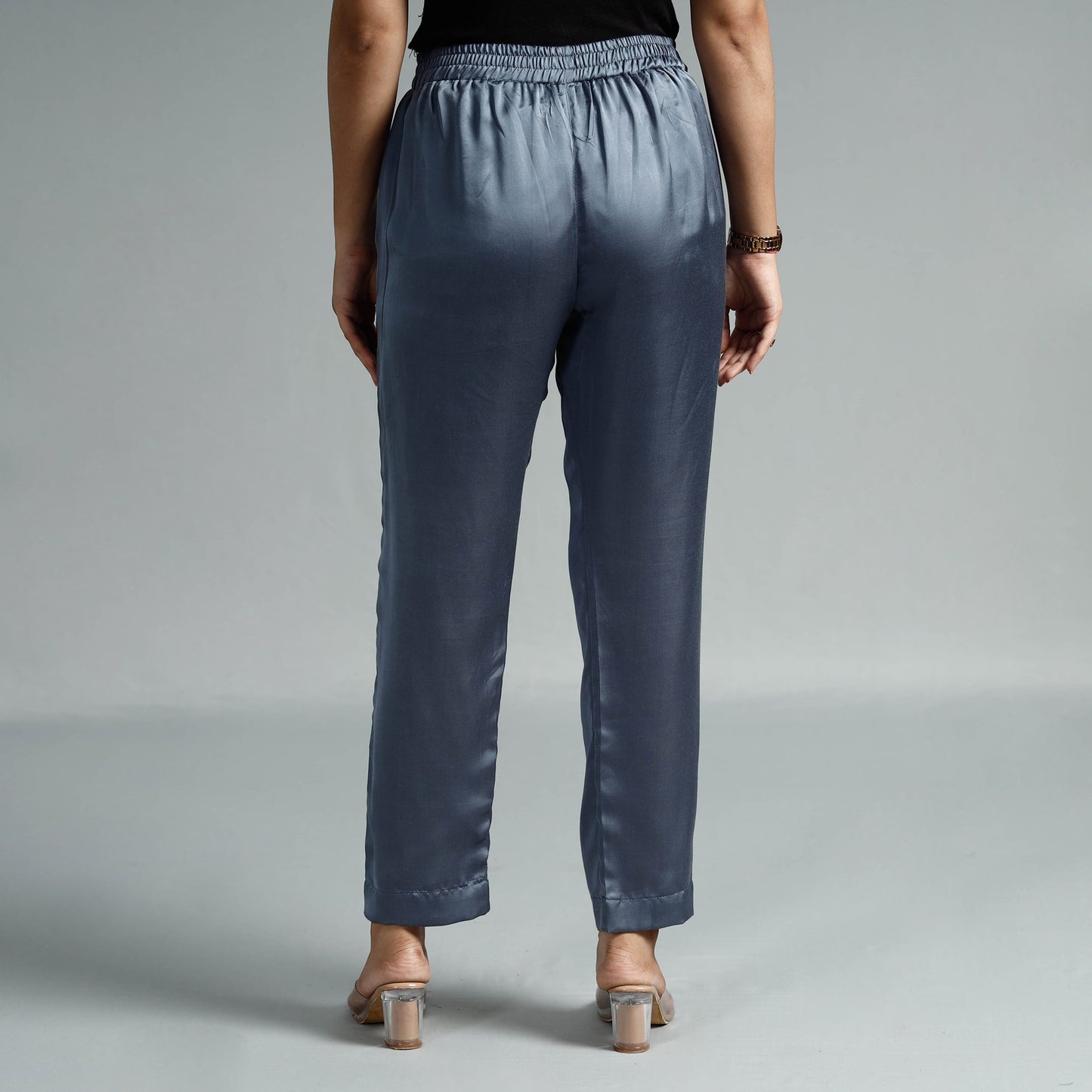 Plain Modal Silk Elasticated Pant