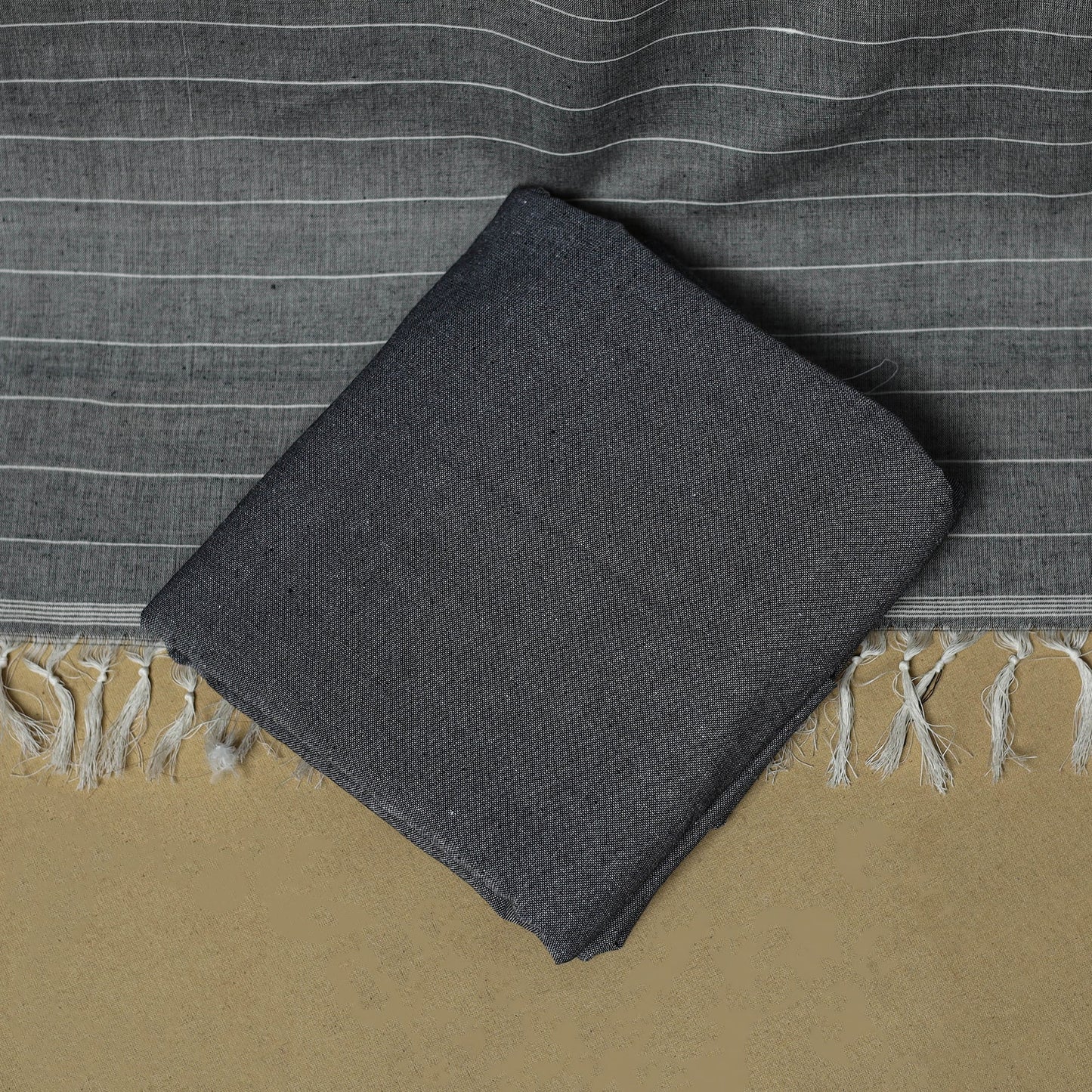 Pochampally ikat handloom cotton 3pc unstitched dress