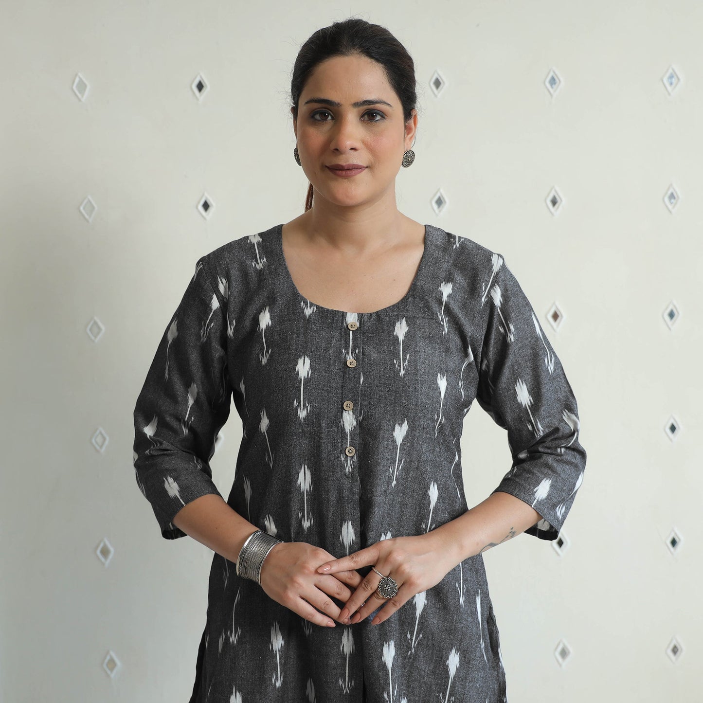 Pochampally Ikat Cotton Co-Ord Set 05