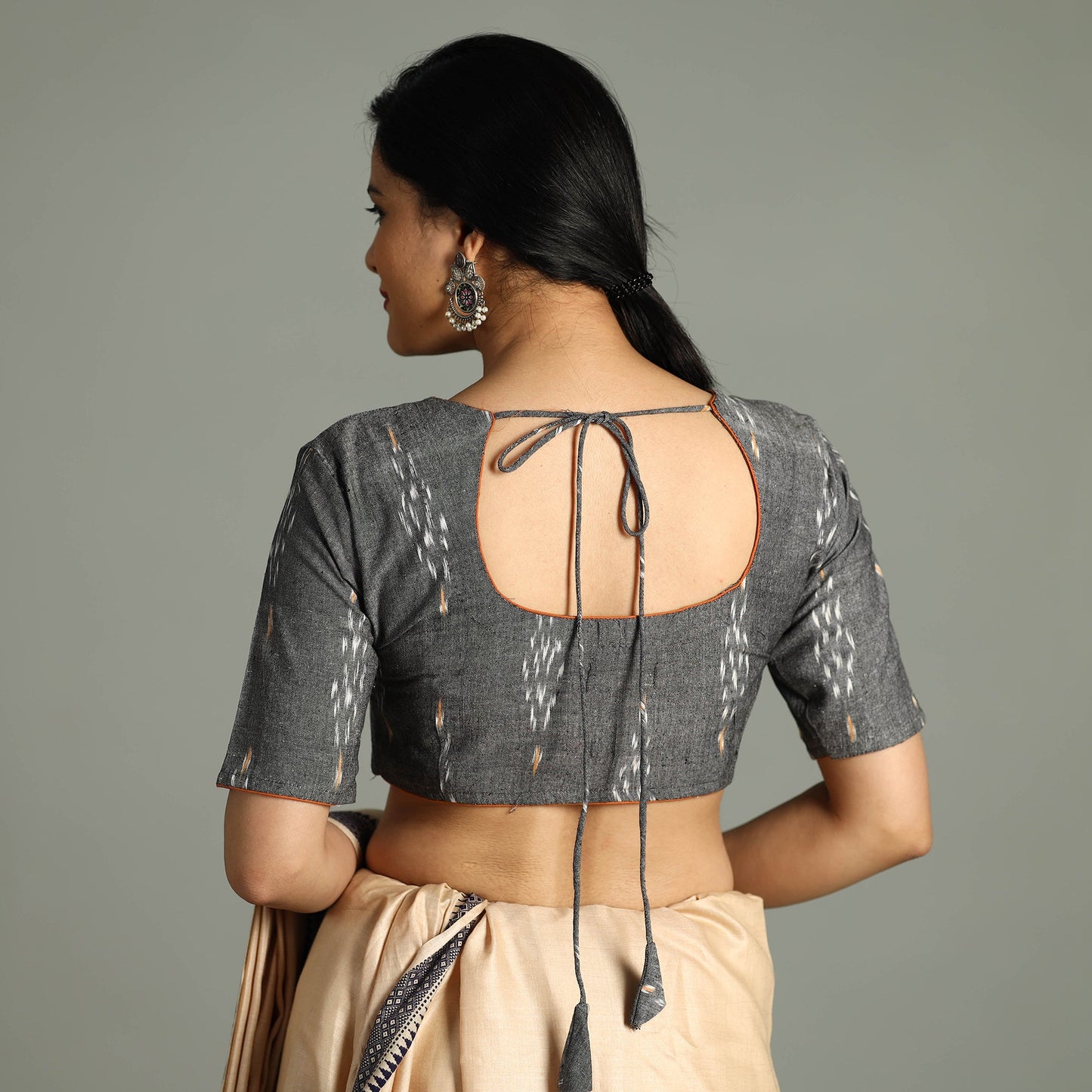 Pochampally Ikat Stitched Blouse