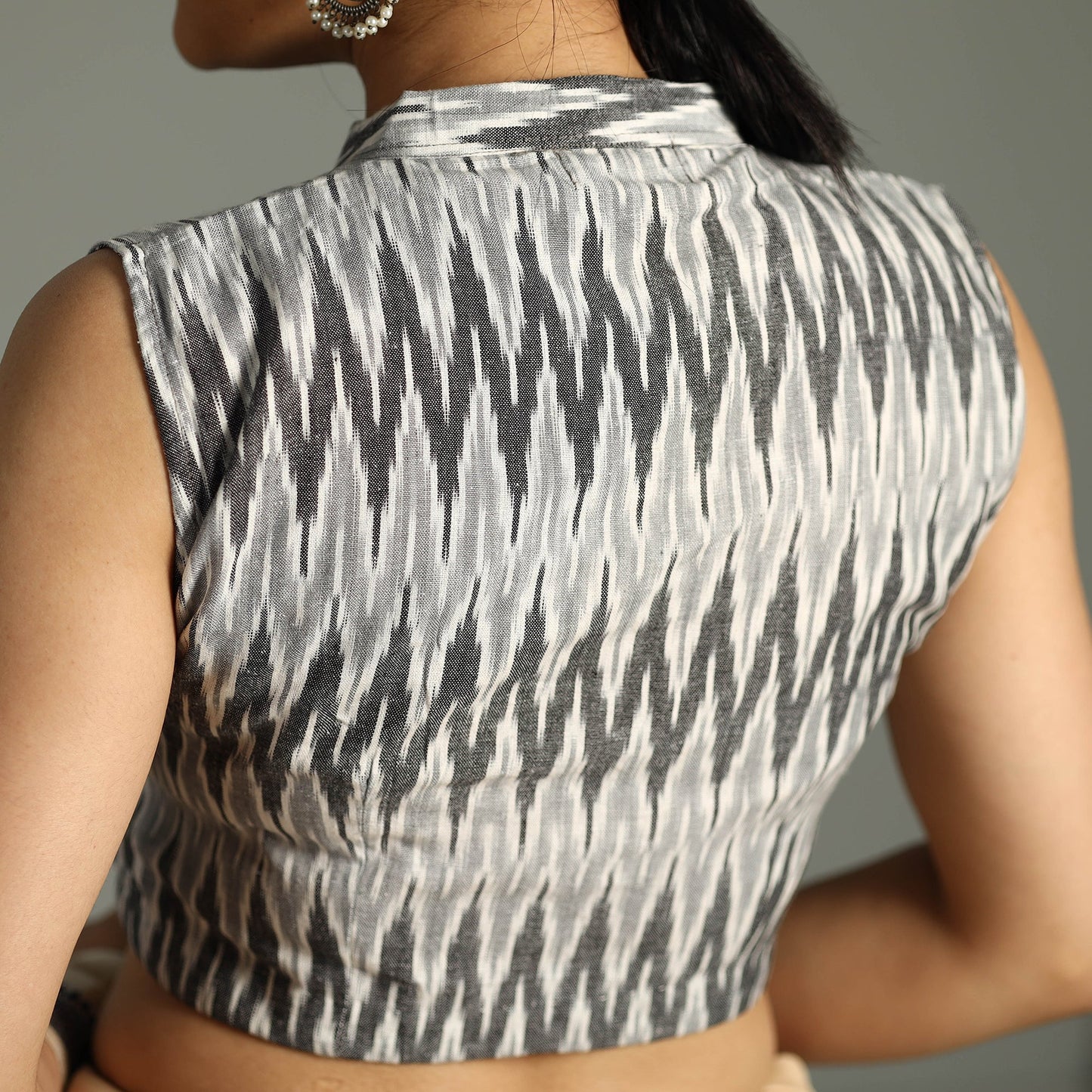 Pochampally Ikat Stitched Blouse