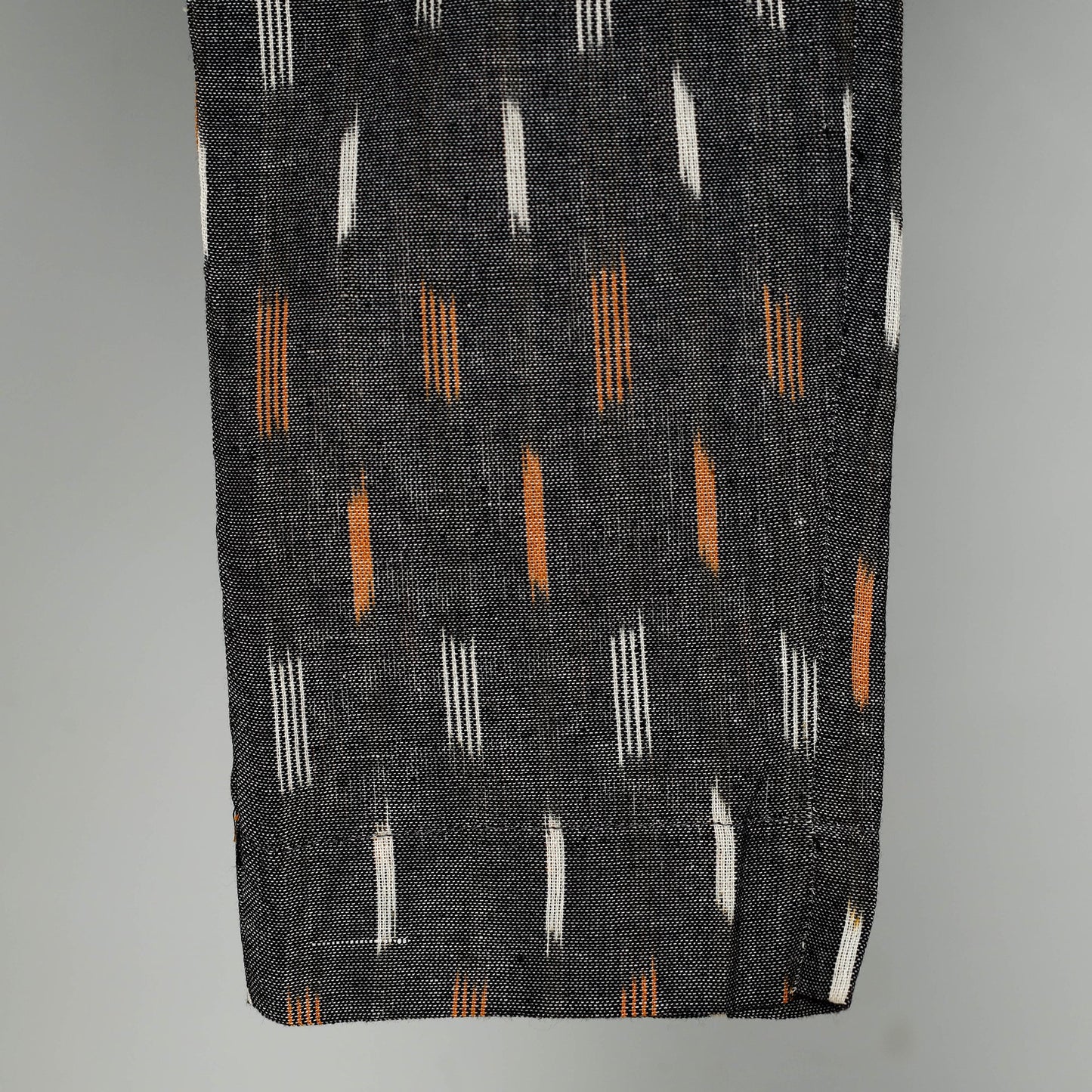 Grey - Pochampally Ikat Cotton Tapered Pant for Women