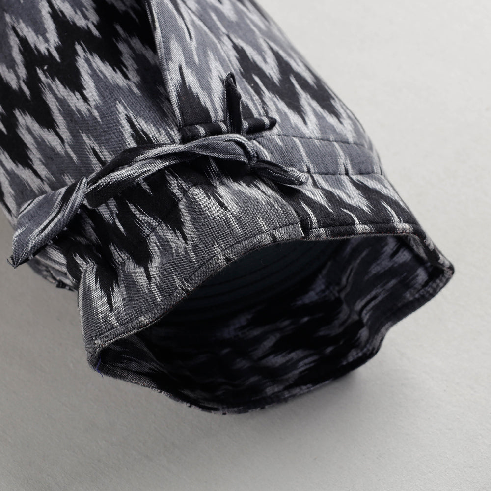 Grey Pochampally Ikat Cotton Yoga Mat Bag