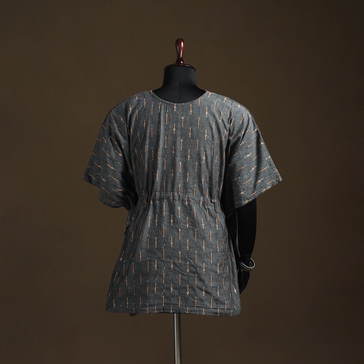 Pochampally ikat patchwork cotton kaftan (short) 30