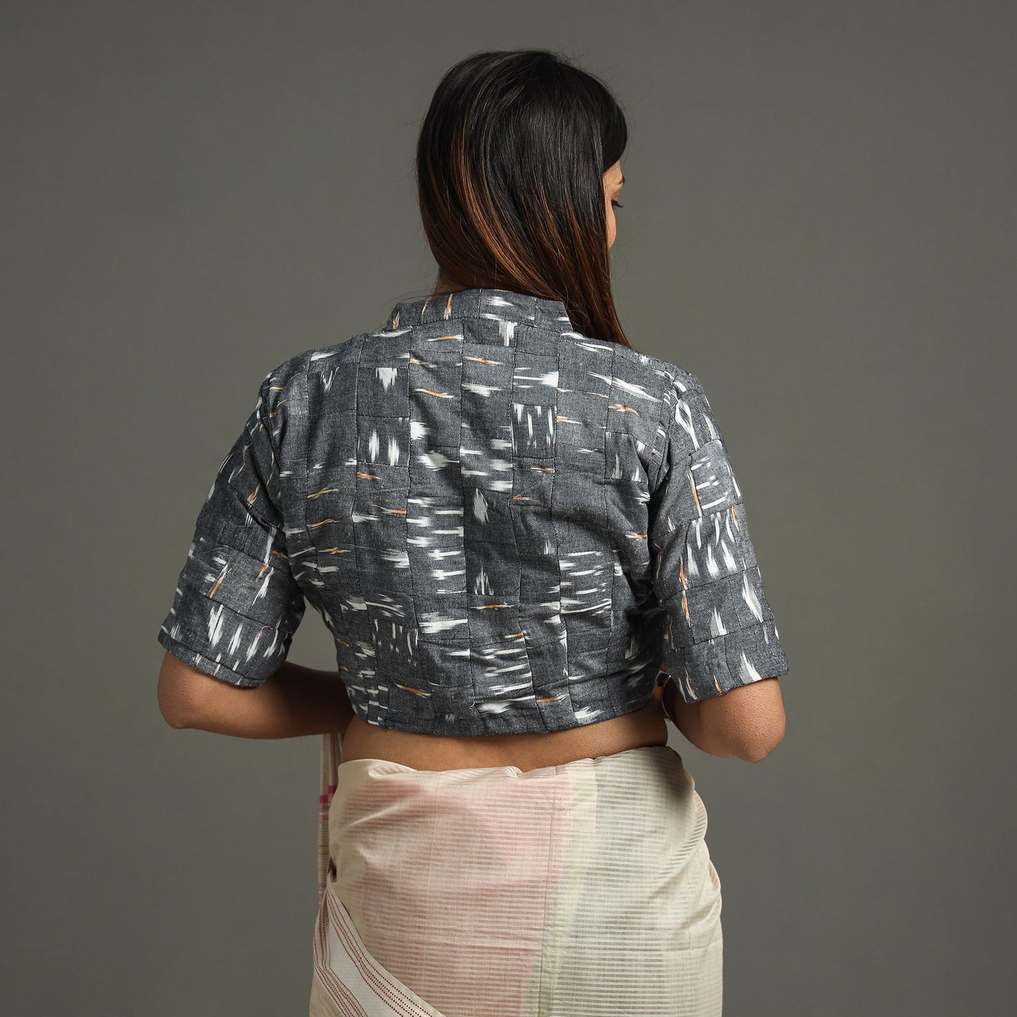 Pochampally Ikat Stitched Blouse