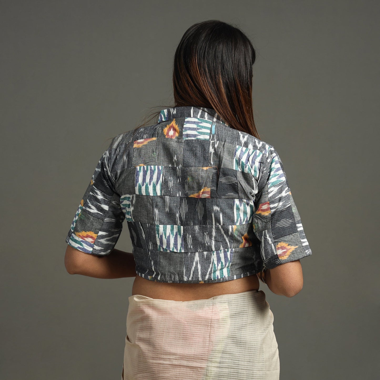 Pochampally Ikat Stitched Blouse