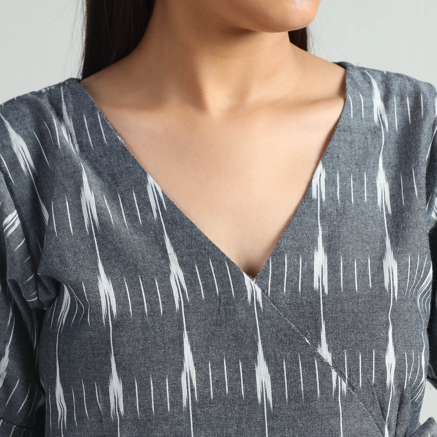 Pochampally Ikat Weave Cotton Dress