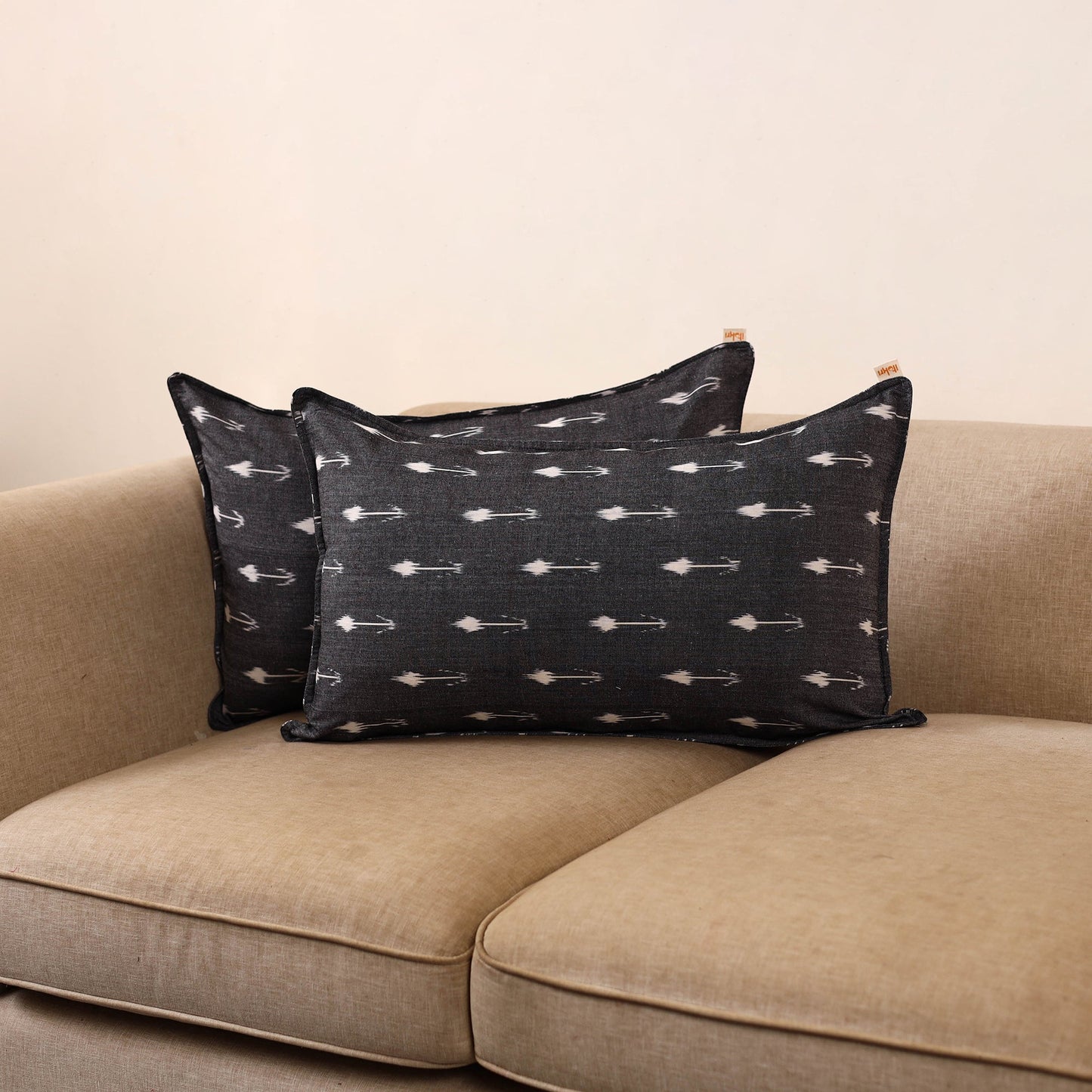 Pochampally ikat weave pillow covers (set of 2) 21