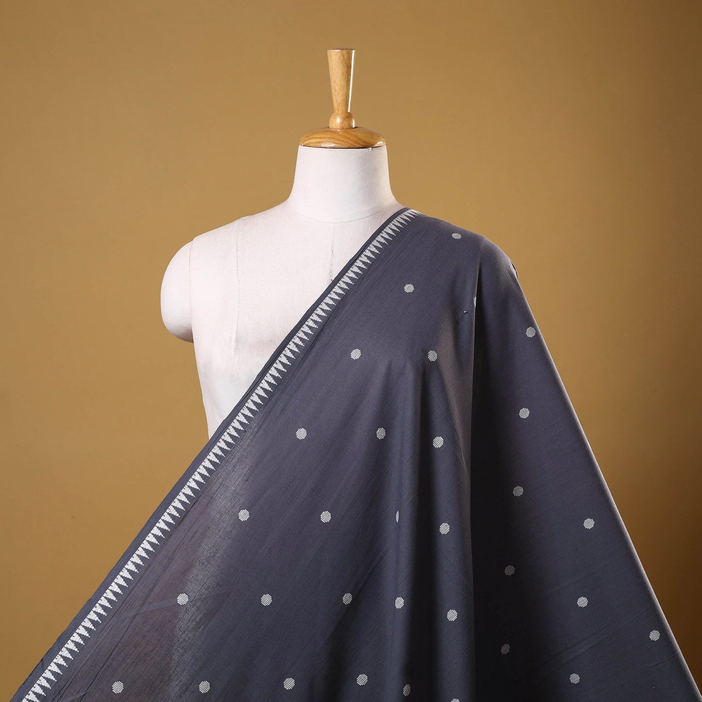 Grey - prewashed cotton jacquard weave fabric 09