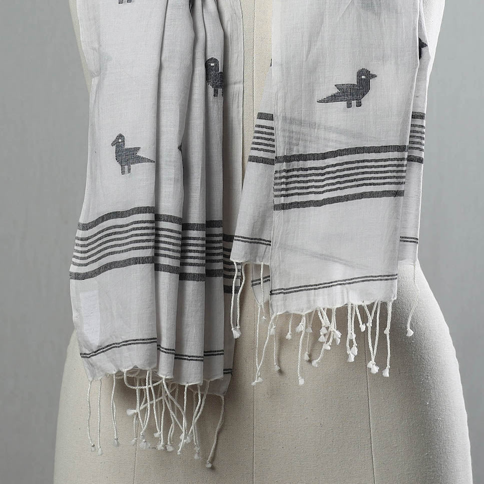 Authentic Handloom Cotton Jamdani Stole at iTokri.Com