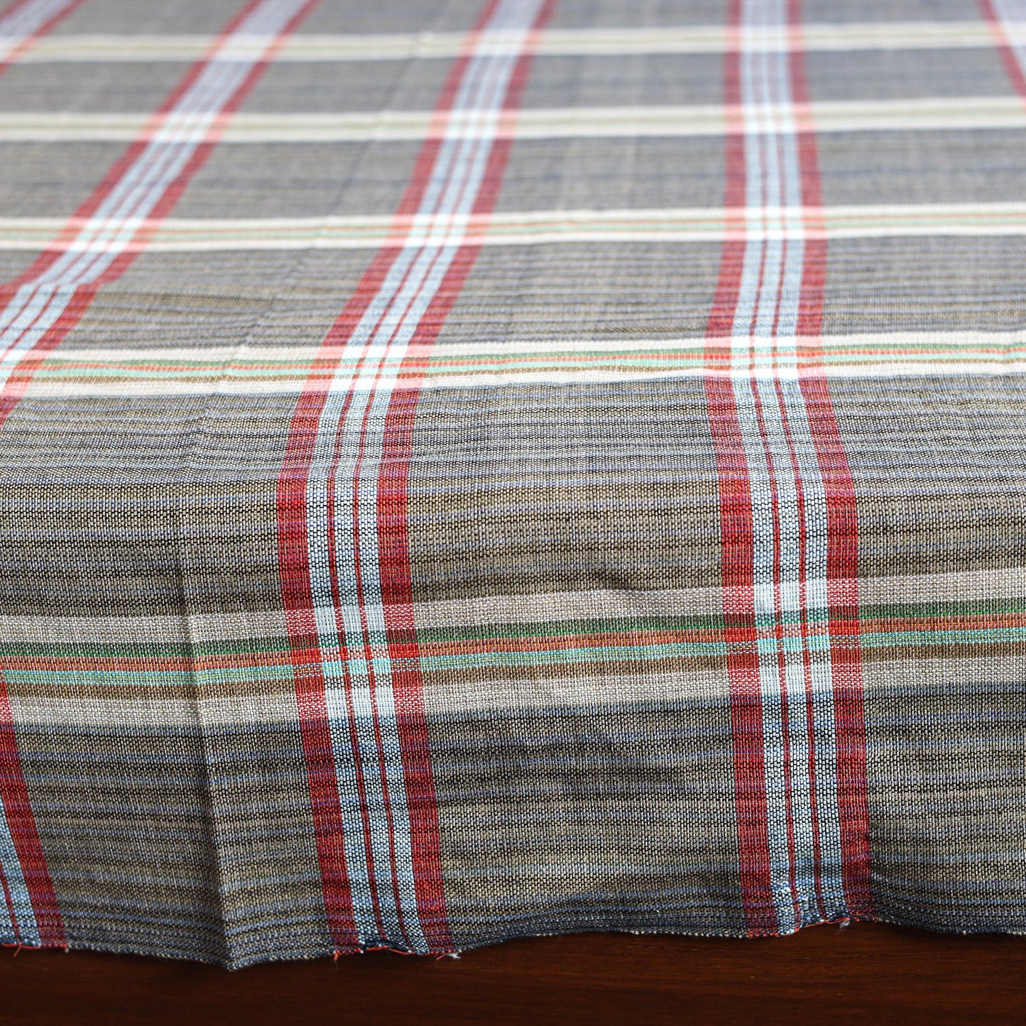 Buy Grey Pure Handloom Double Cotton Bed Sheet